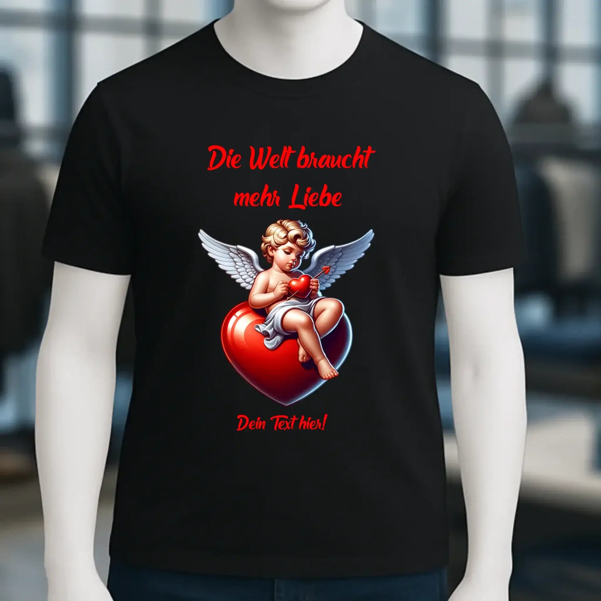 Mehr Liebe • Valentinstag • Unisex Premium T-Shirt XS-5XL aus Bio-Baumwolle für Damen & Herren • Exklusivdesign • personalisiert