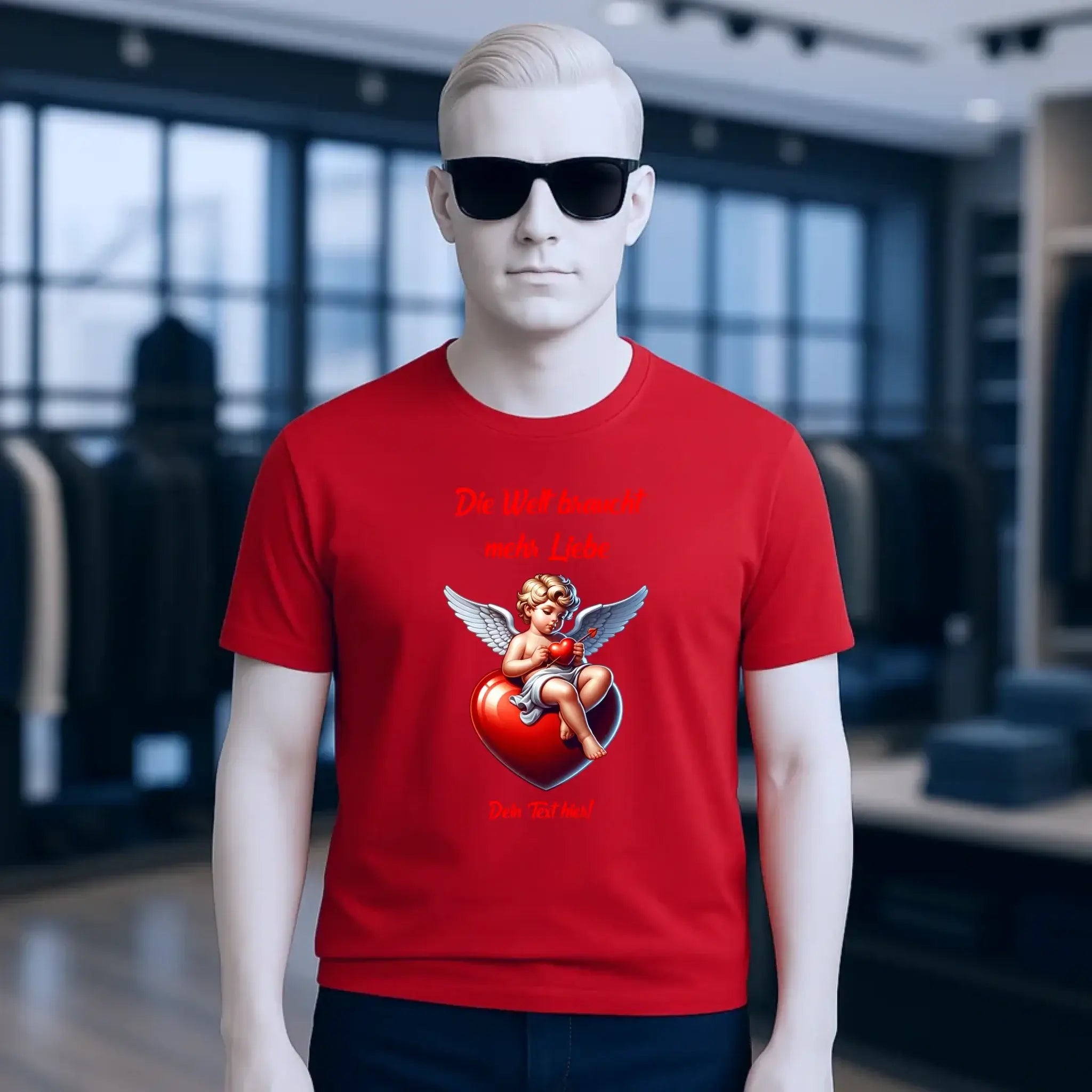 Mehr Liebe • Valentinstag • Unisex Premium T-Shirt XS-5XL aus Bio-Baumwolle für Damen & Herren • Exklusivdesign • personalisiert