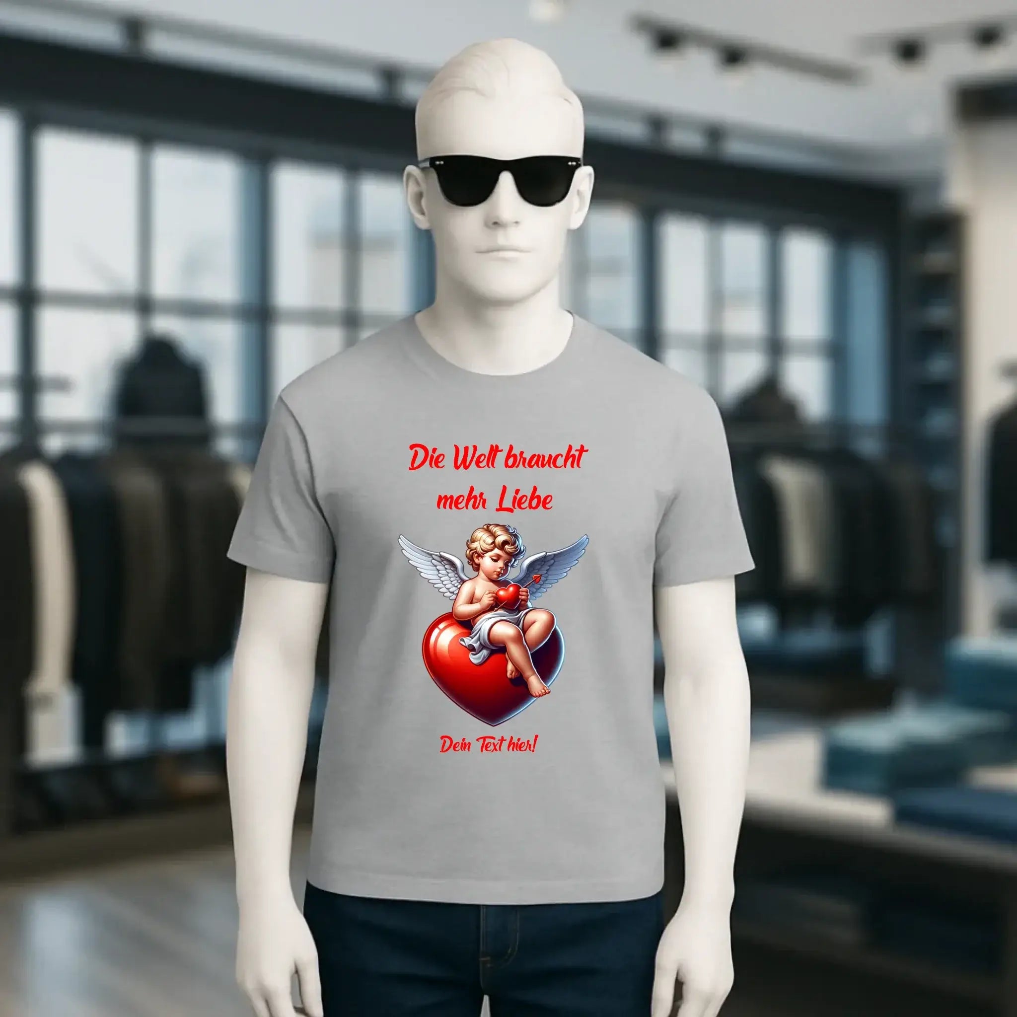 Mehr Liebe • Valentinstag • Unisex Premium T-Shirt XS-5XL aus Bio-Baumwolle für Damen & Herren • Exklusivdesign • personalisiert