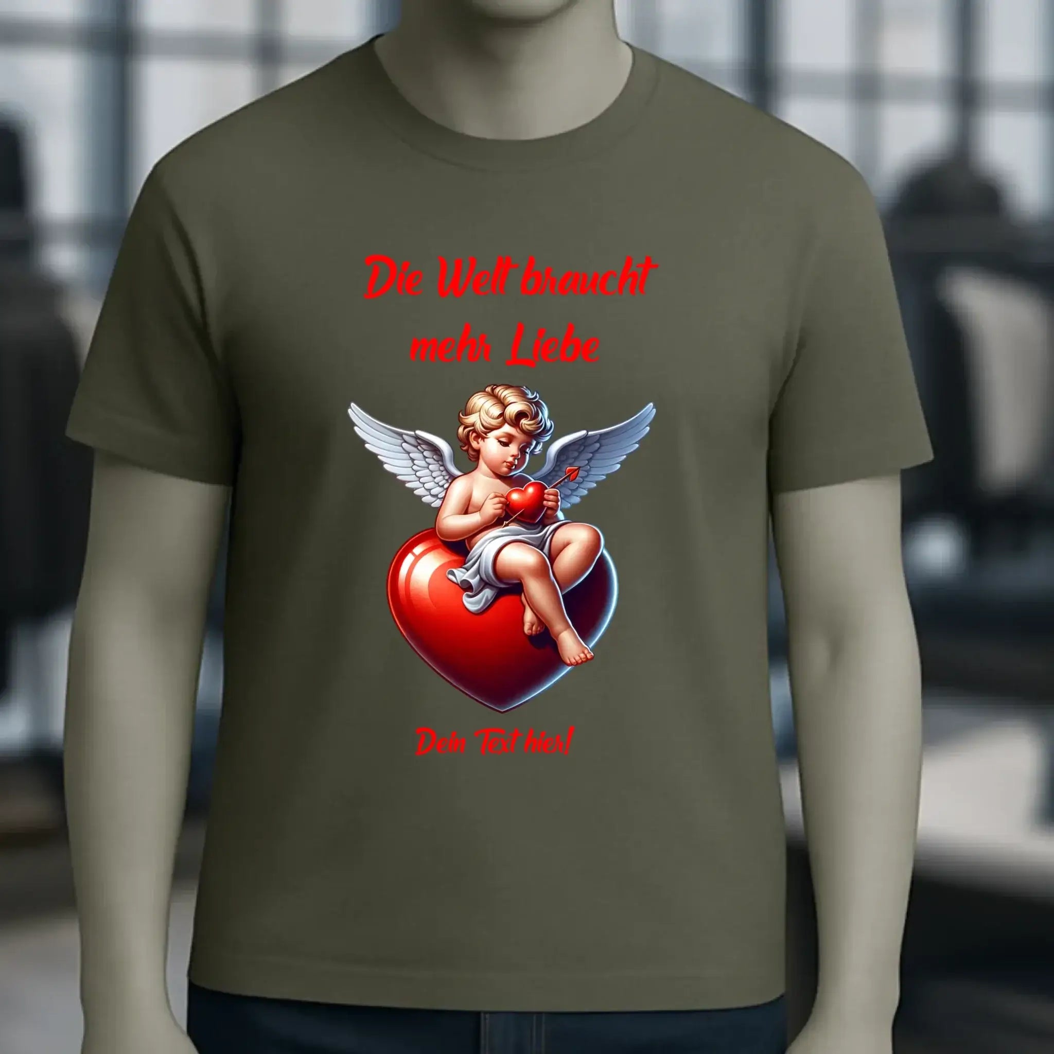 Mehr Liebe • Valentinstag • Unisex Premium T-Shirt XS-5XL aus Bio-Baumwolle für Damen & Herren • Exklusivdesign • personalisiert