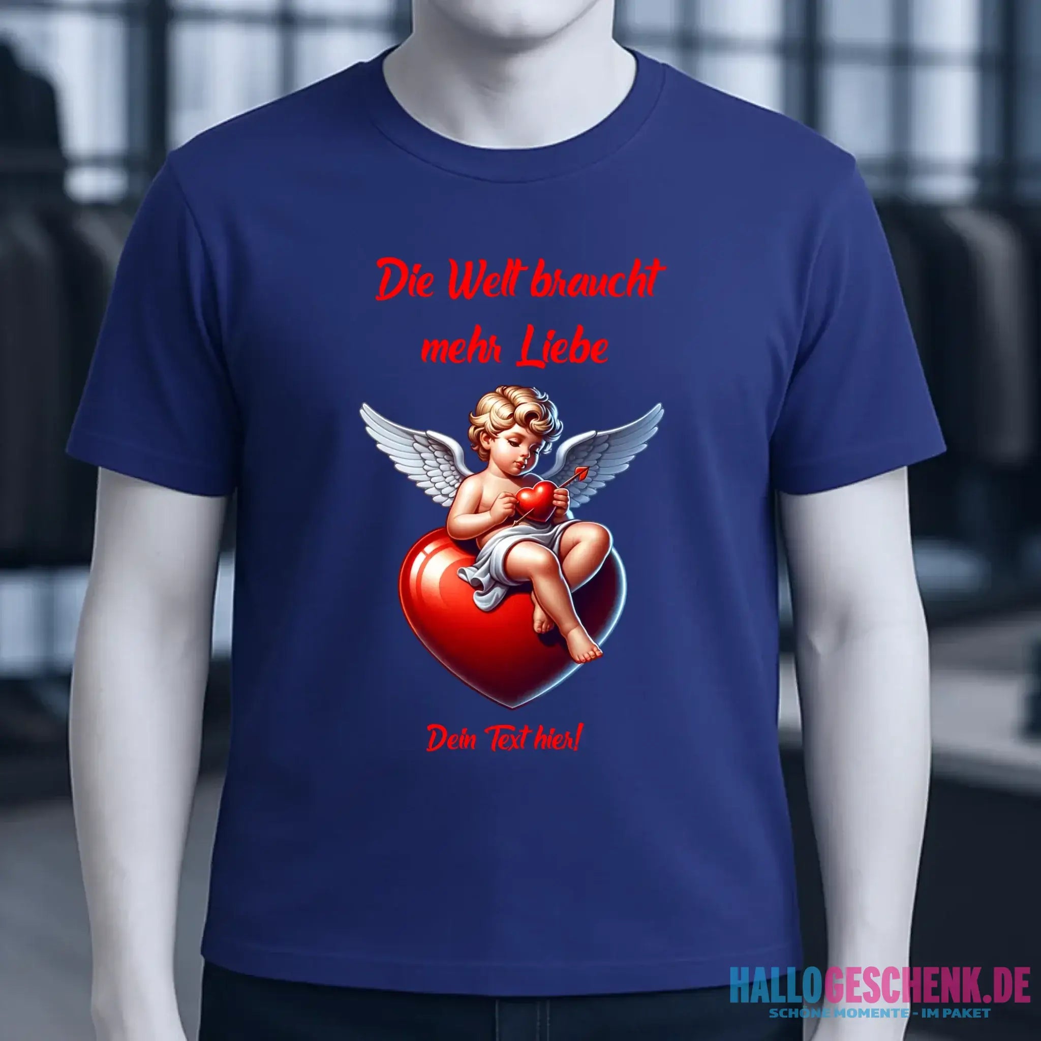 Mehr Liebe • Valentinstag • Unisex Premium T-Shirt XS-5XL aus Bio-Baumwolle für Damen & Herren • Exklusivdesign • personalisiert