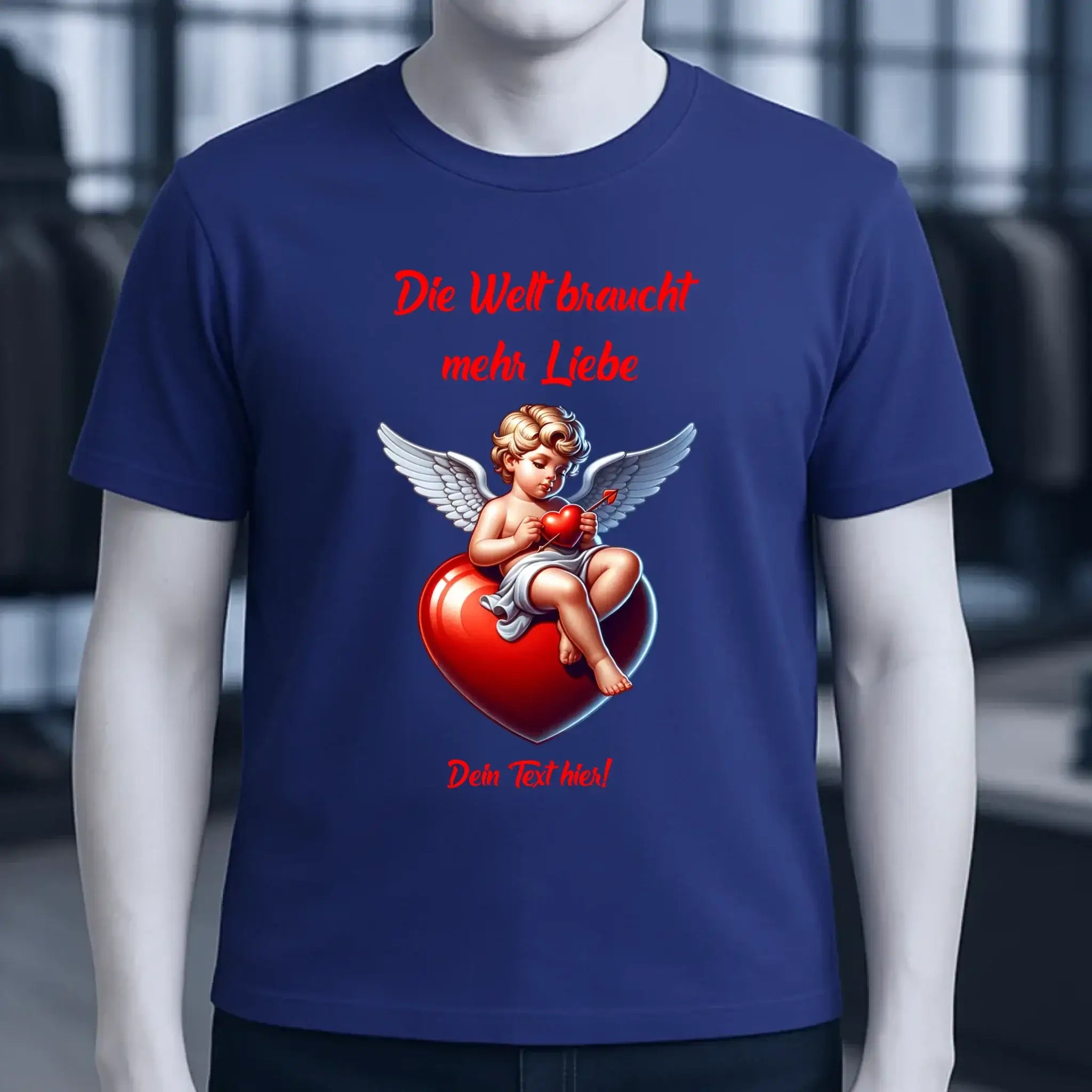 Mehr Liebe • Valentinstag • Unisex Premium T-Shirt XS-5XL aus Bio-Baumwolle für Damen & Herren • Exklusivdesign • personalisiert