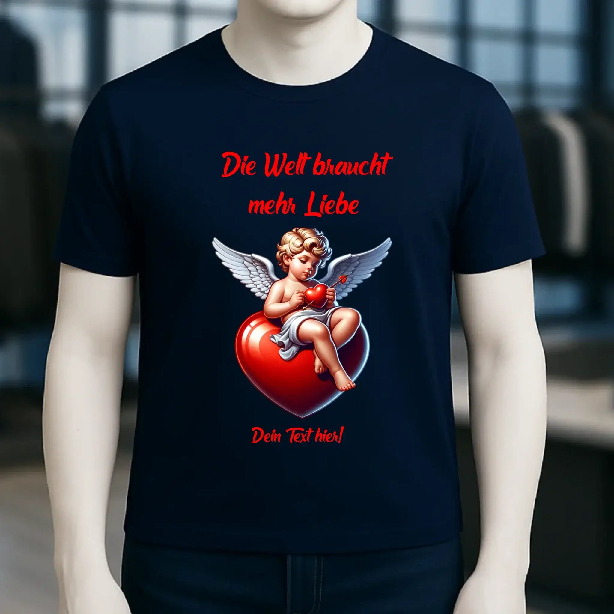 Mehr Liebe • Valentinstag • Unisex Premium T-Shirt XS-5XL aus Bio-Baumwolle für Damen & Herren • Exklusivdesign • personalisiert