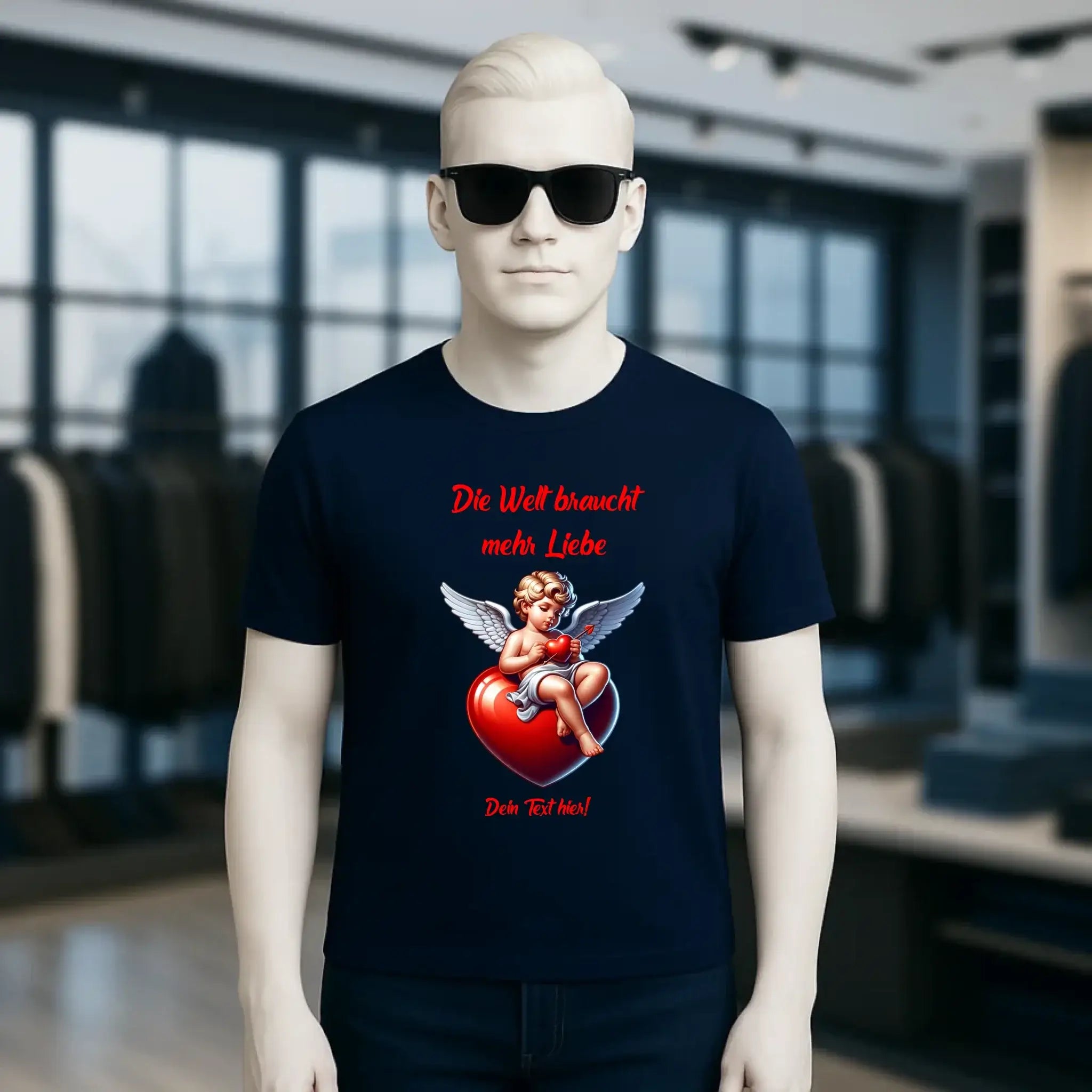 Mehr Liebe • Valentinstag • Unisex Premium T-Shirt XS-5XL aus Bio-Baumwolle für Damen & Herren • Exklusivdesign • personalisiert