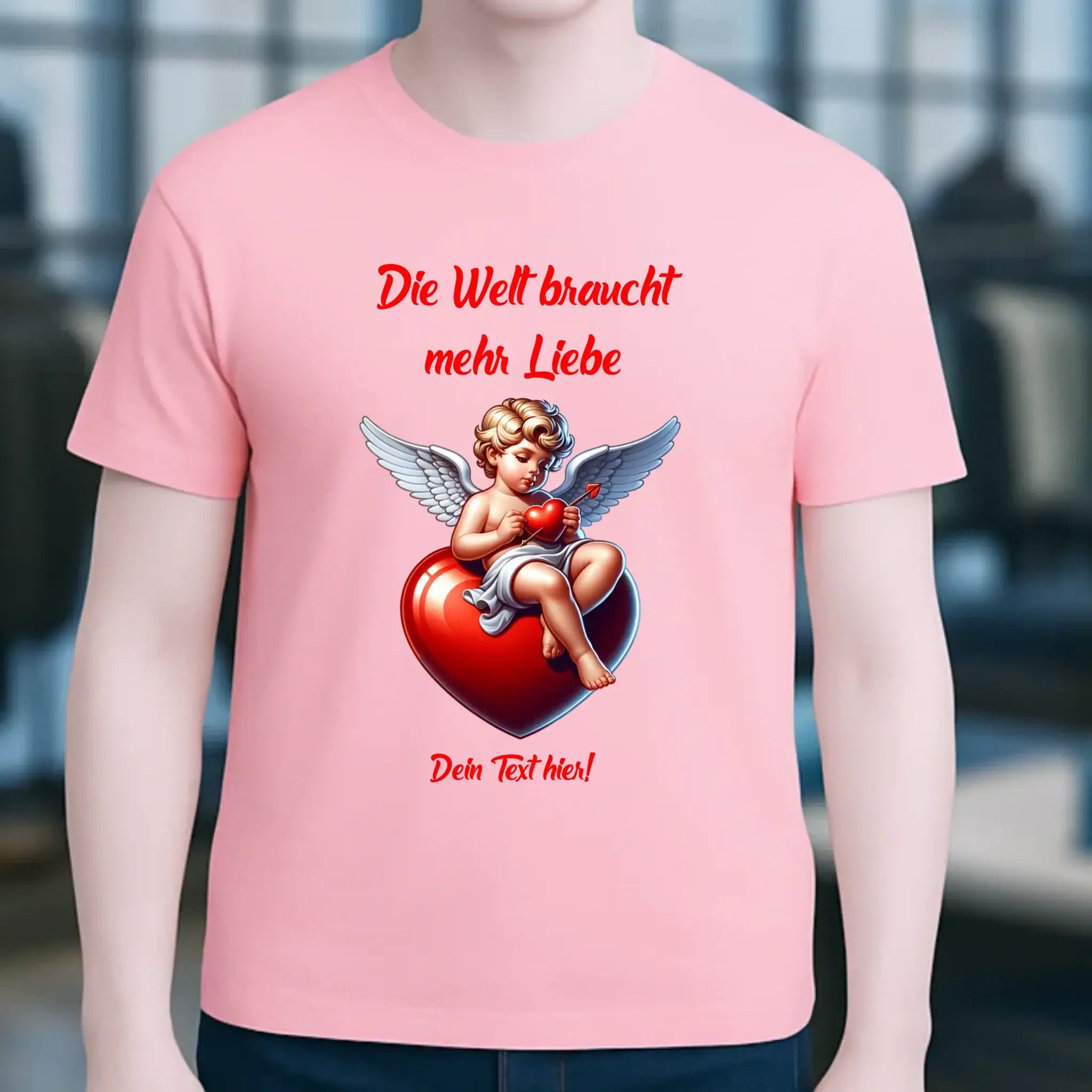 Mehr Liebe • Valentinstag • Unisex Premium T-Shirt XS-5XL aus Bio-Baumwolle für Damen & Herren • Exklusivdesign • personalisiert