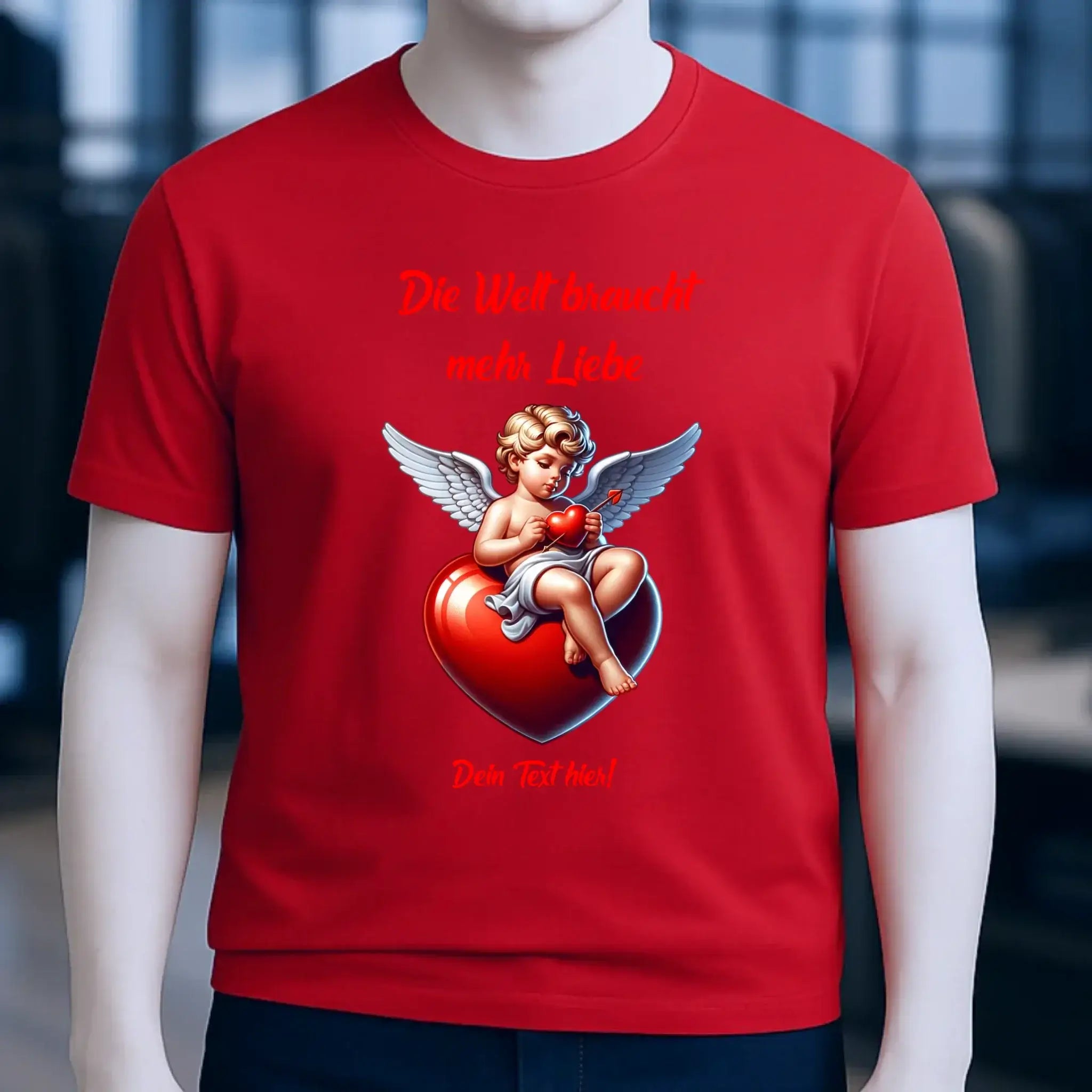 Mehr Liebe • Valentinstag • Unisex Premium T-Shirt XS-5XL aus Bio-Baumwolle für Damen & Herren • Exklusivdesign • personalisiert