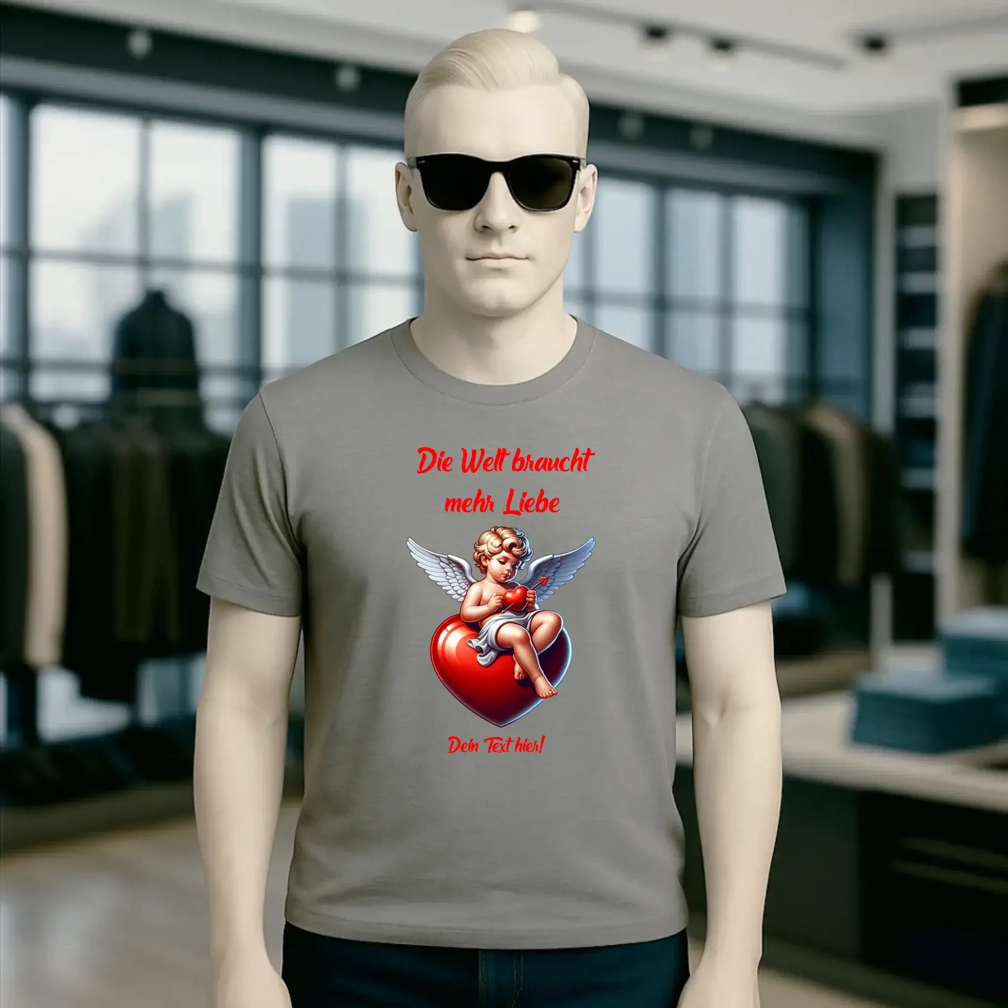 Mehr Liebe • Valentinstag • Unisex Premium T-Shirt XS-5XL aus Bio-Baumwolle für Damen & Herren • Exklusivdesign • personalisiert