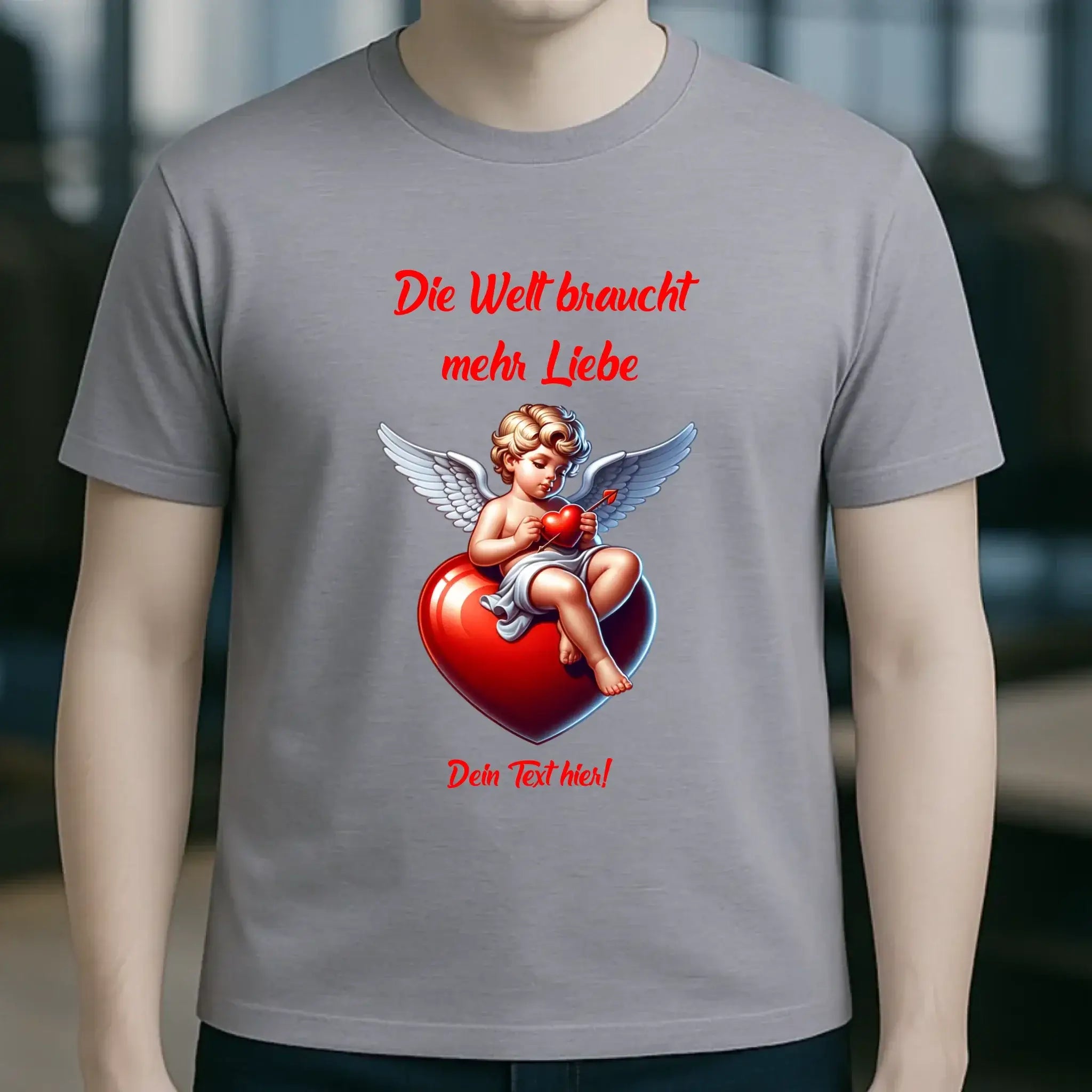 Mehr Liebe • Valentinstag • Unisex Premium T-Shirt XS-5XL aus Bio-Baumwolle für Damen & Herren • Exklusivdesign • personalisiert