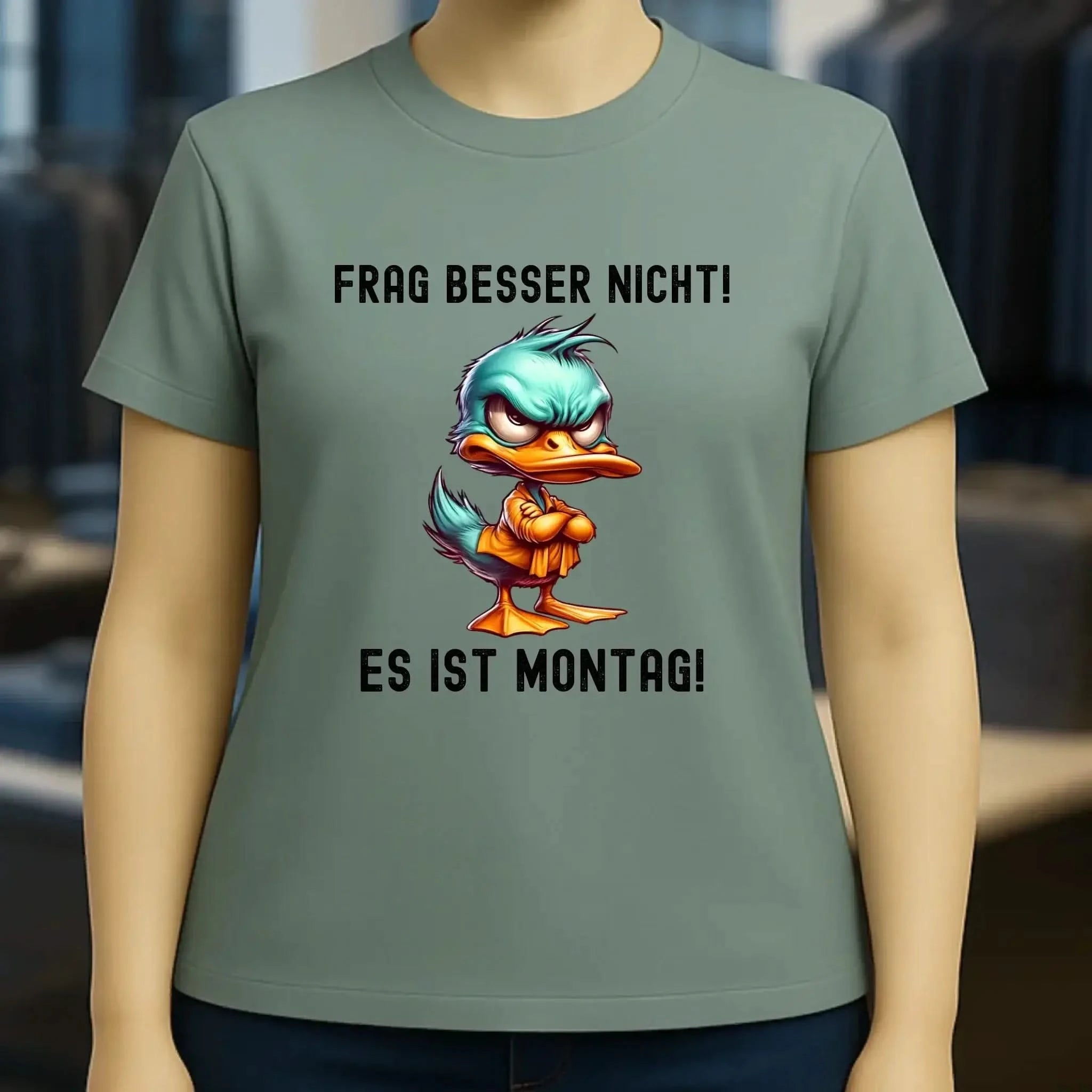 Miese Ente • Passe den Text an • Ladies Premium T-Shirt XS-2XL aus Bio-Baumwolle für Damen • Exklusivdesign • personalisiert
