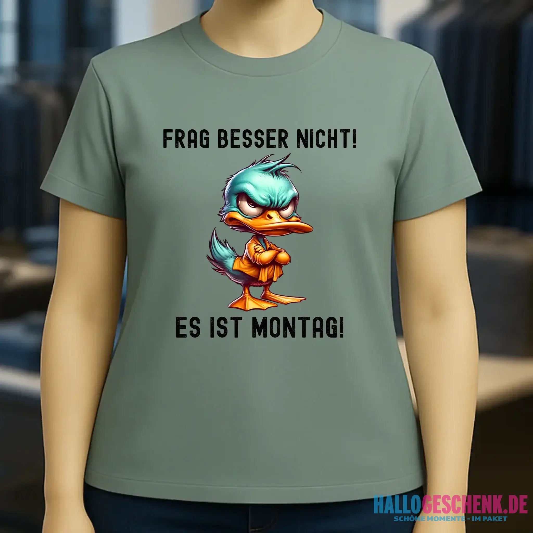 Miese Ente • Passe den Text an • Ladies Premium T-Shirt XS-2XL aus Bio-Baumwolle für Damen • Exklusivdesign • personalisiert