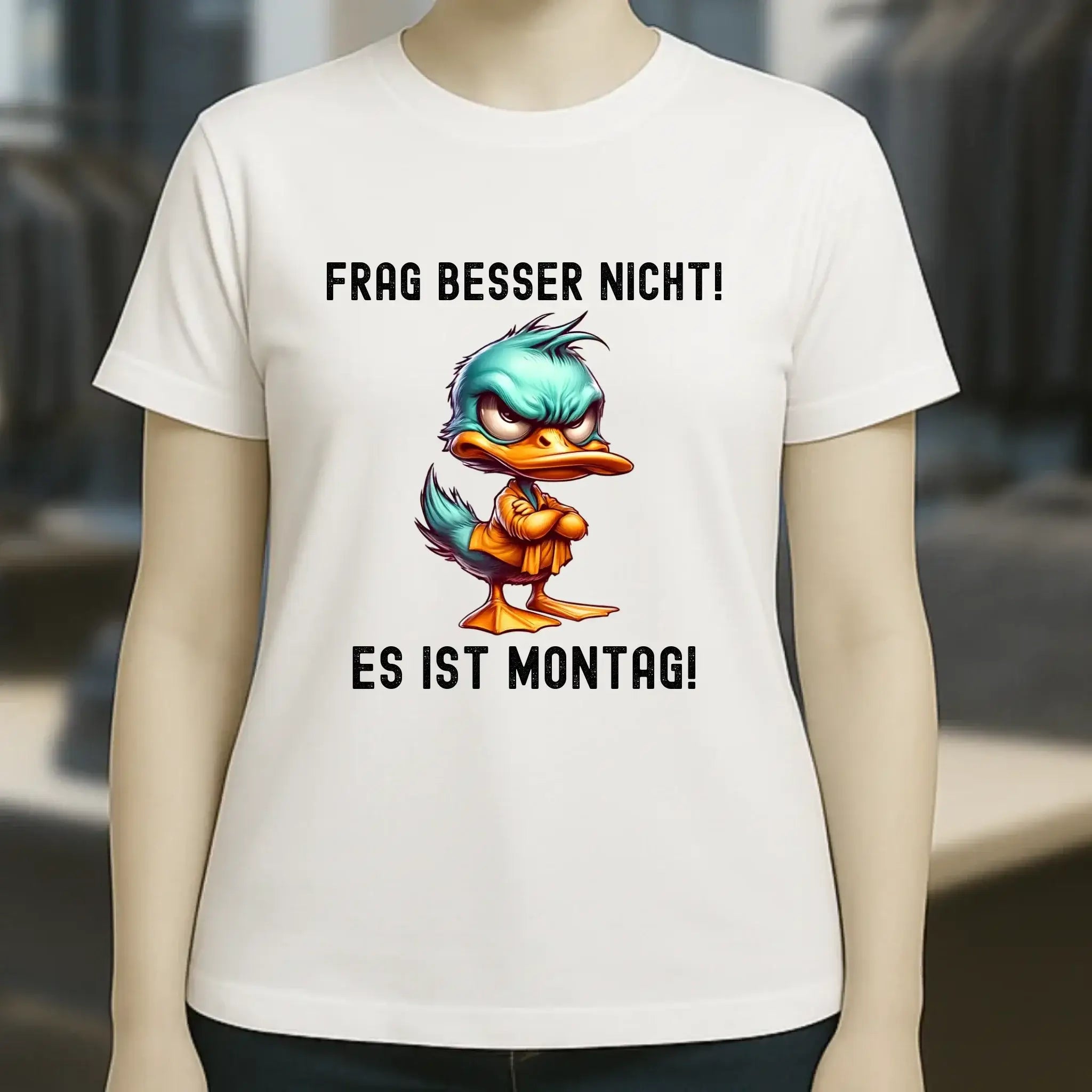 Miese Ente • Passe den Text an • Ladies Premium T-Shirt XS-2XL aus Bio-Baumwolle für Damen • Exklusivdesign • personalisiert
