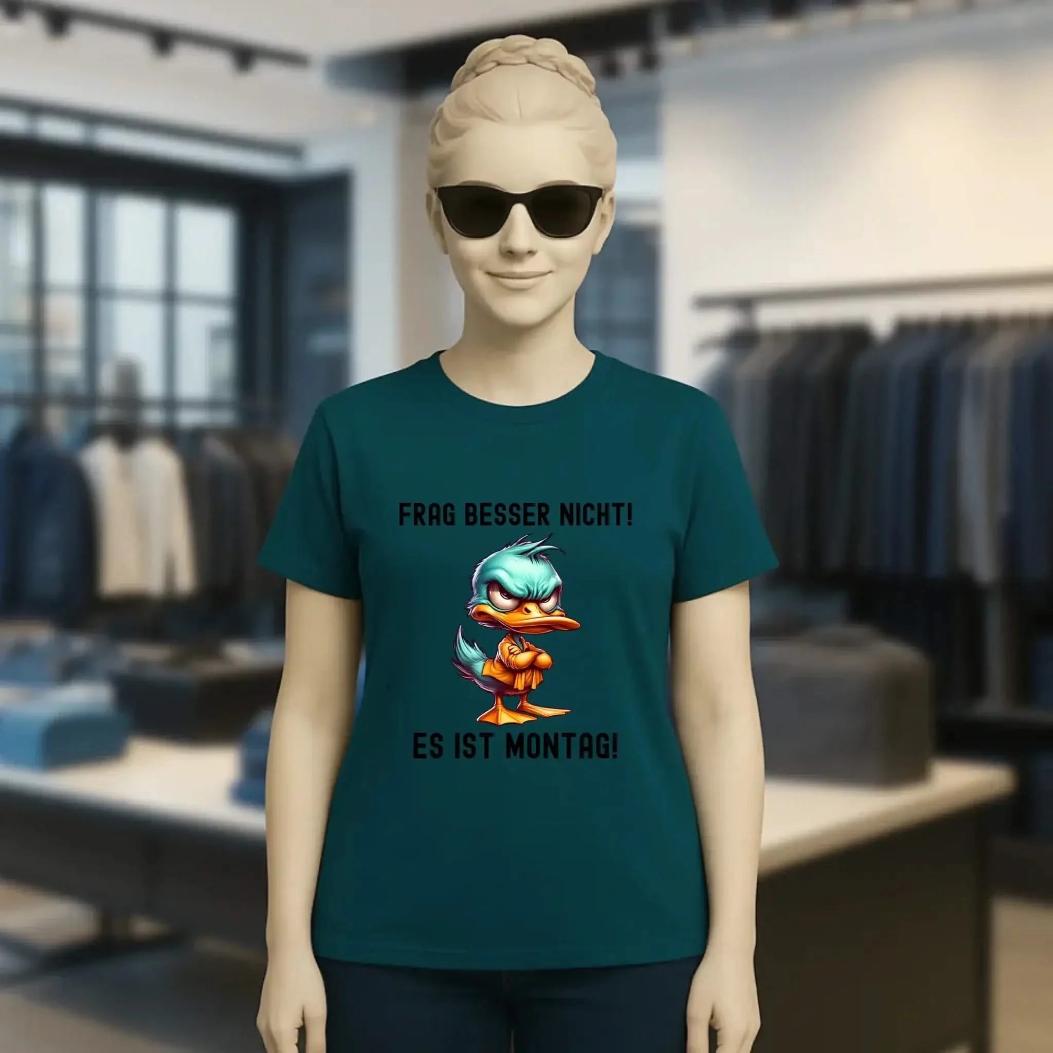 Miese Ente • Passe den Text an • Ladies Premium T-Shirt XS-2XL aus Bio-Baumwolle für Damen • Exklusivdesign • personalisiert