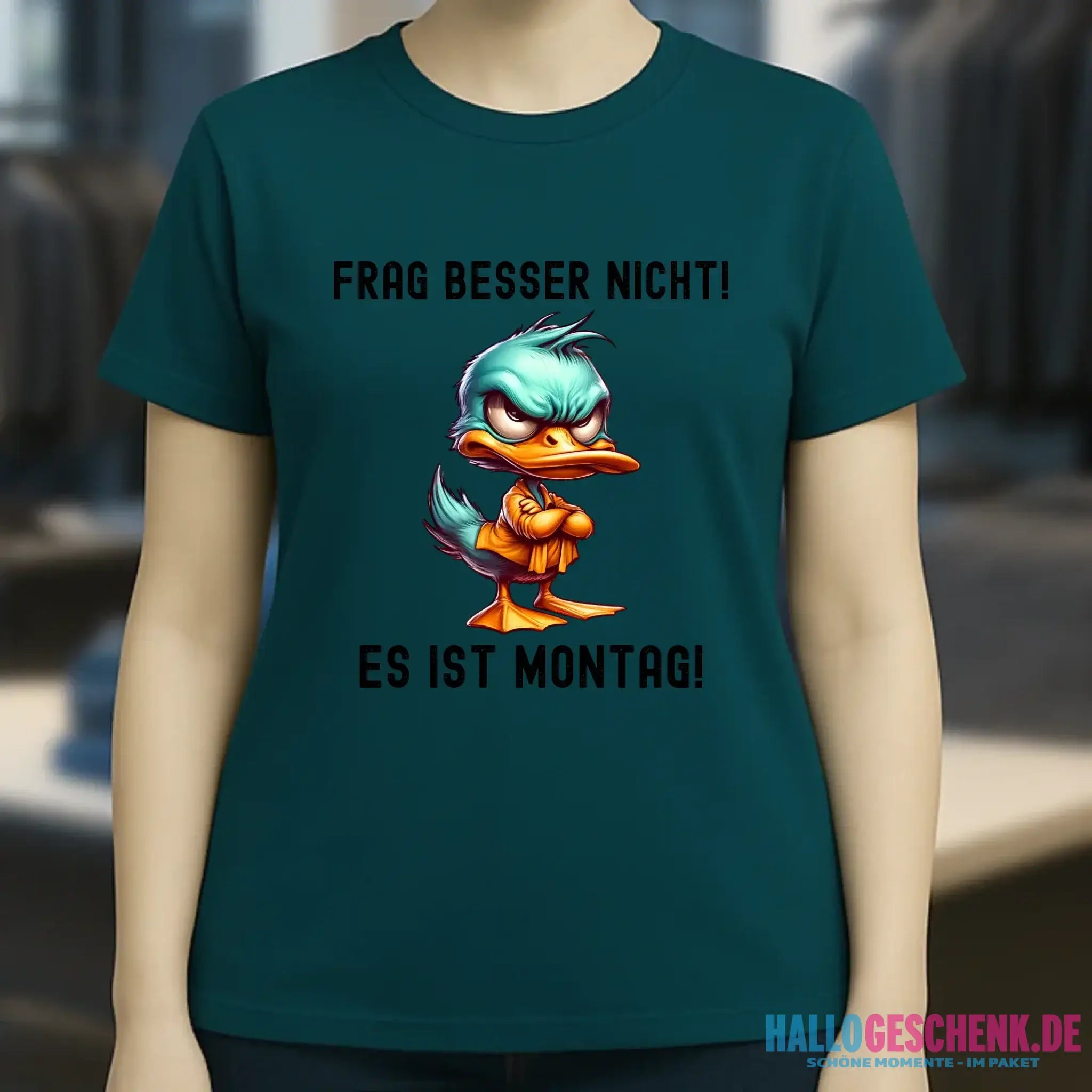 Miese Ente • Passe den Text an • Ladies Premium T-Shirt XS-2XL aus Bio-Baumwolle für Damen • Exklusivdesign • personalisiert