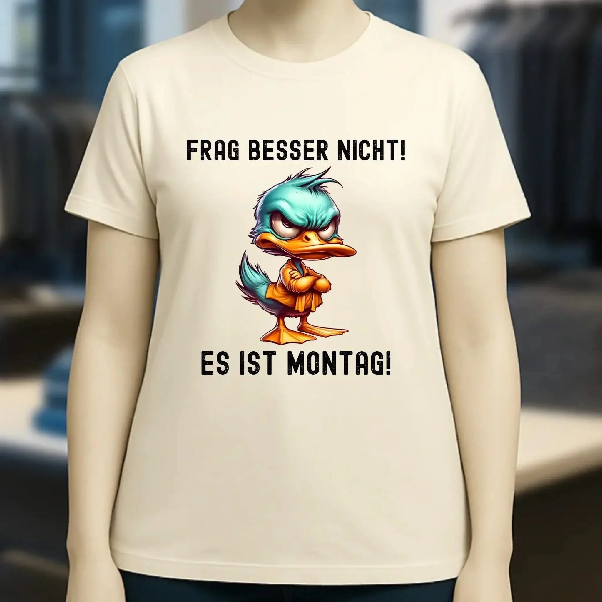 Miese Ente • Passe den Text an • Ladies Premium T-Shirt XS-2XL aus Bio-Baumwolle für Damen • Exklusivdesign • personalisiert