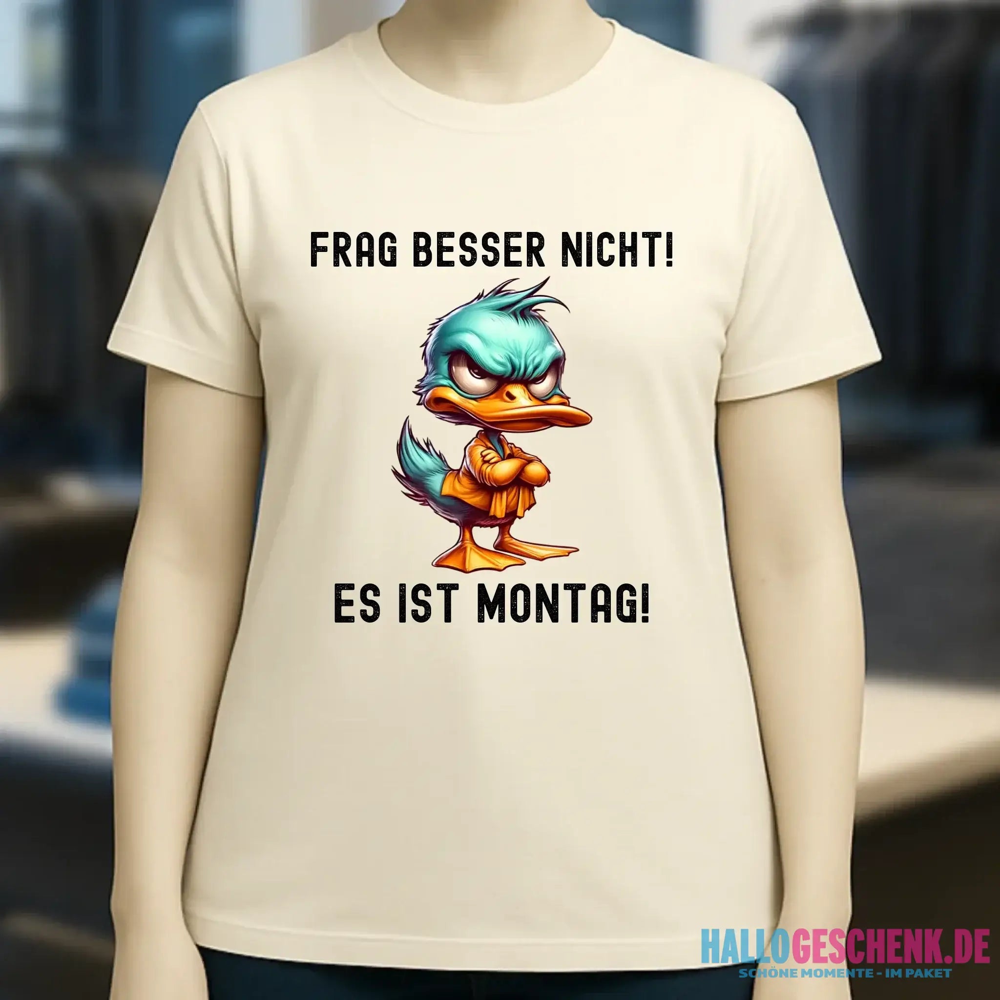 Miese Ente • Passe den Text an • Ladies Premium T-Shirt XS-2XL aus Bio-Baumwolle für Damen • Exklusivdesign • personalisiert