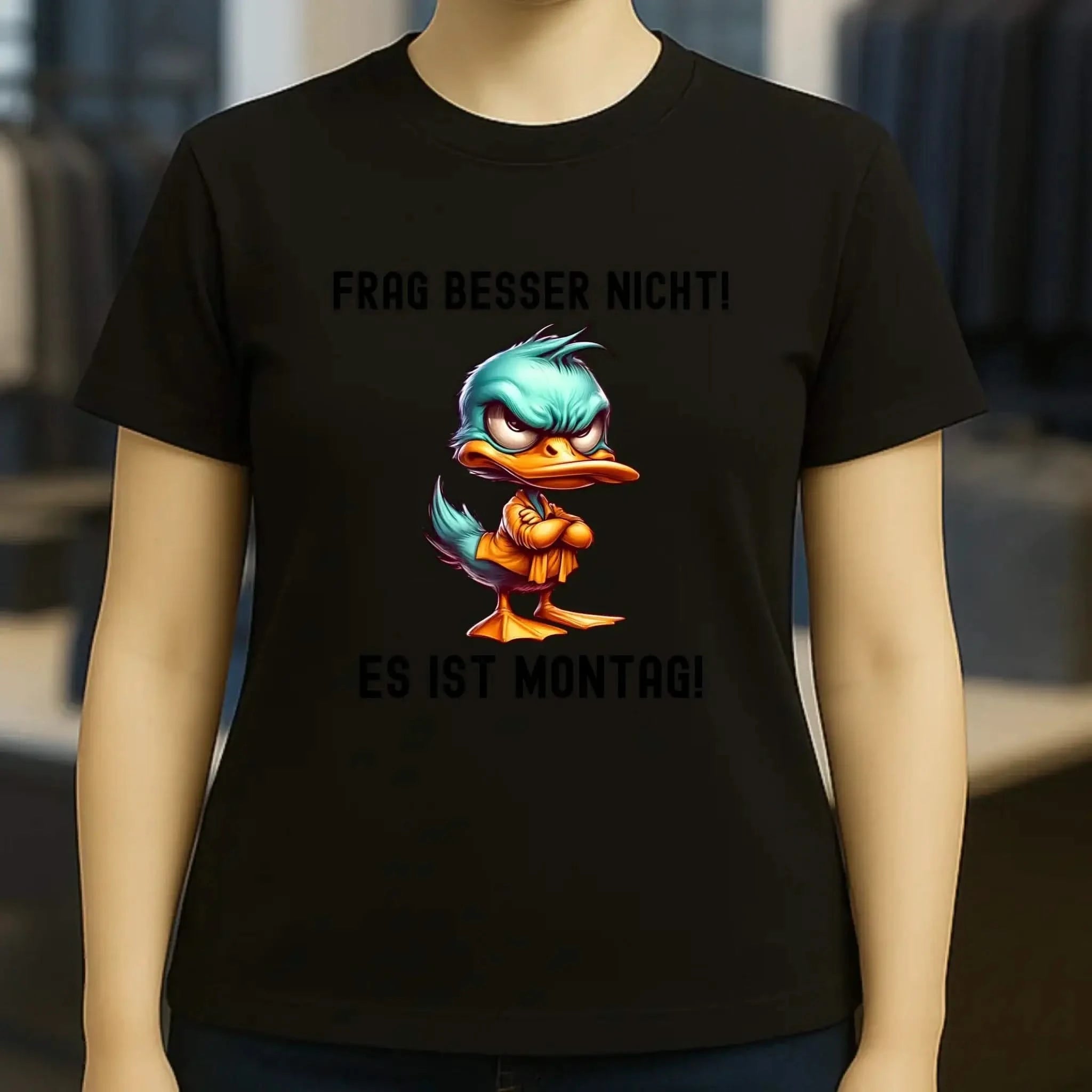 Miese Ente • Passe den Text an • Ladies Premium T-Shirt XS-2XL aus Bio-Baumwolle für Damen • Exklusivdesign • personalisiert