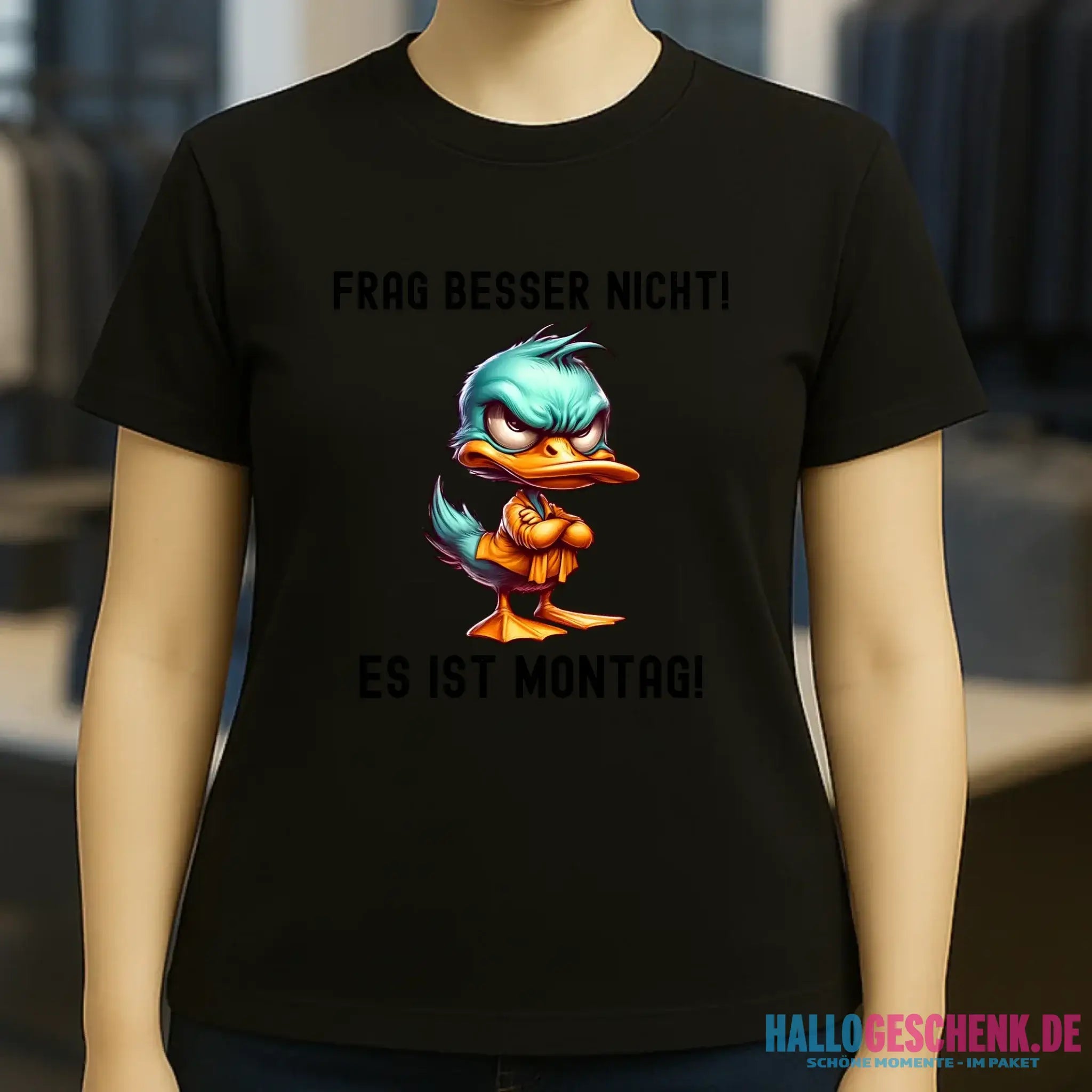 Miese Ente • Passe den Text an • Ladies Premium T-Shirt XS-2XL aus Bio-Baumwolle für Damen • Exklusivdesign • personalisiert