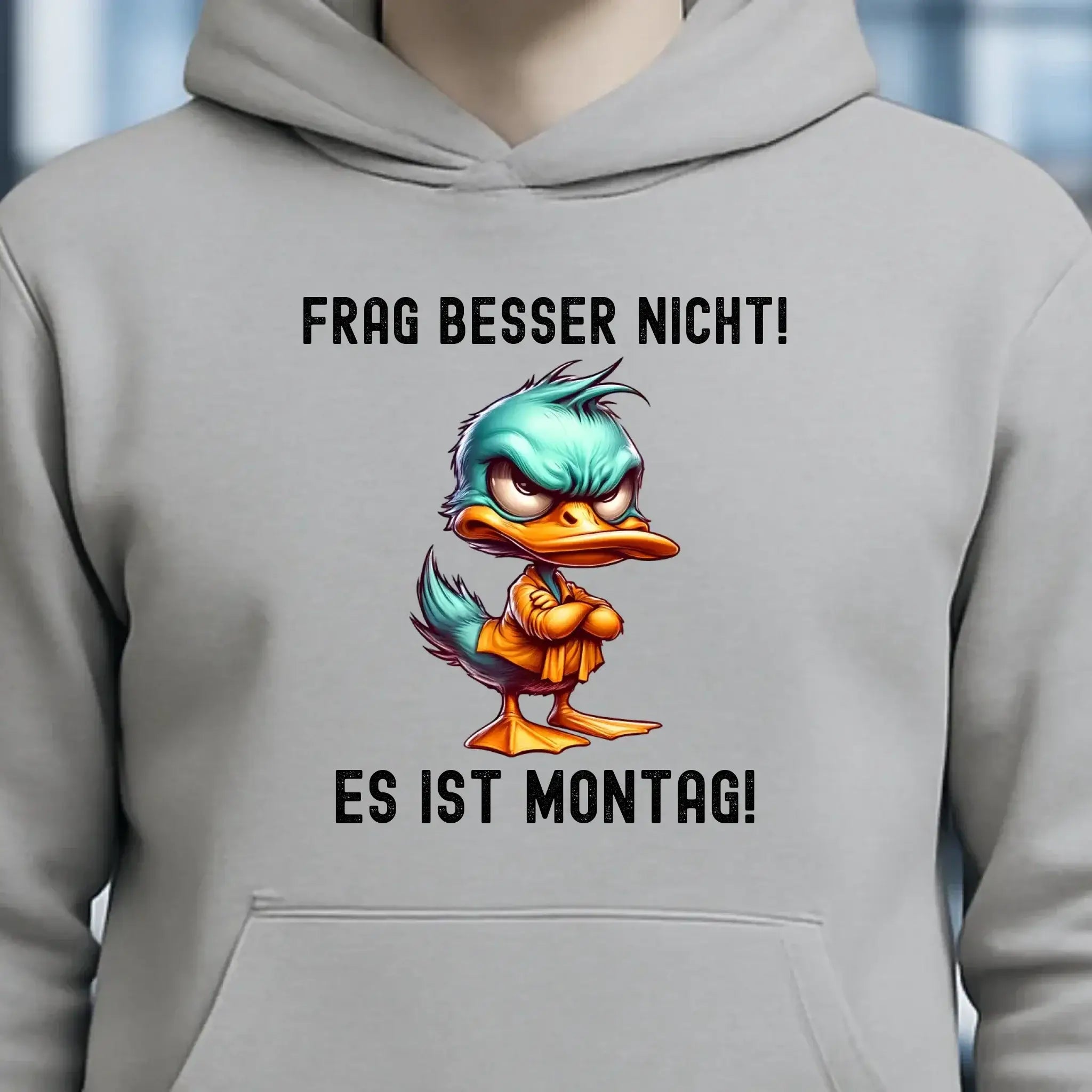 Miese Ente • Passe den Text an • Unisex Premium Hoodie XS-5XL aus Bio-Baumwolle für Damen & Herren • Exklusivdesign • personalisiert