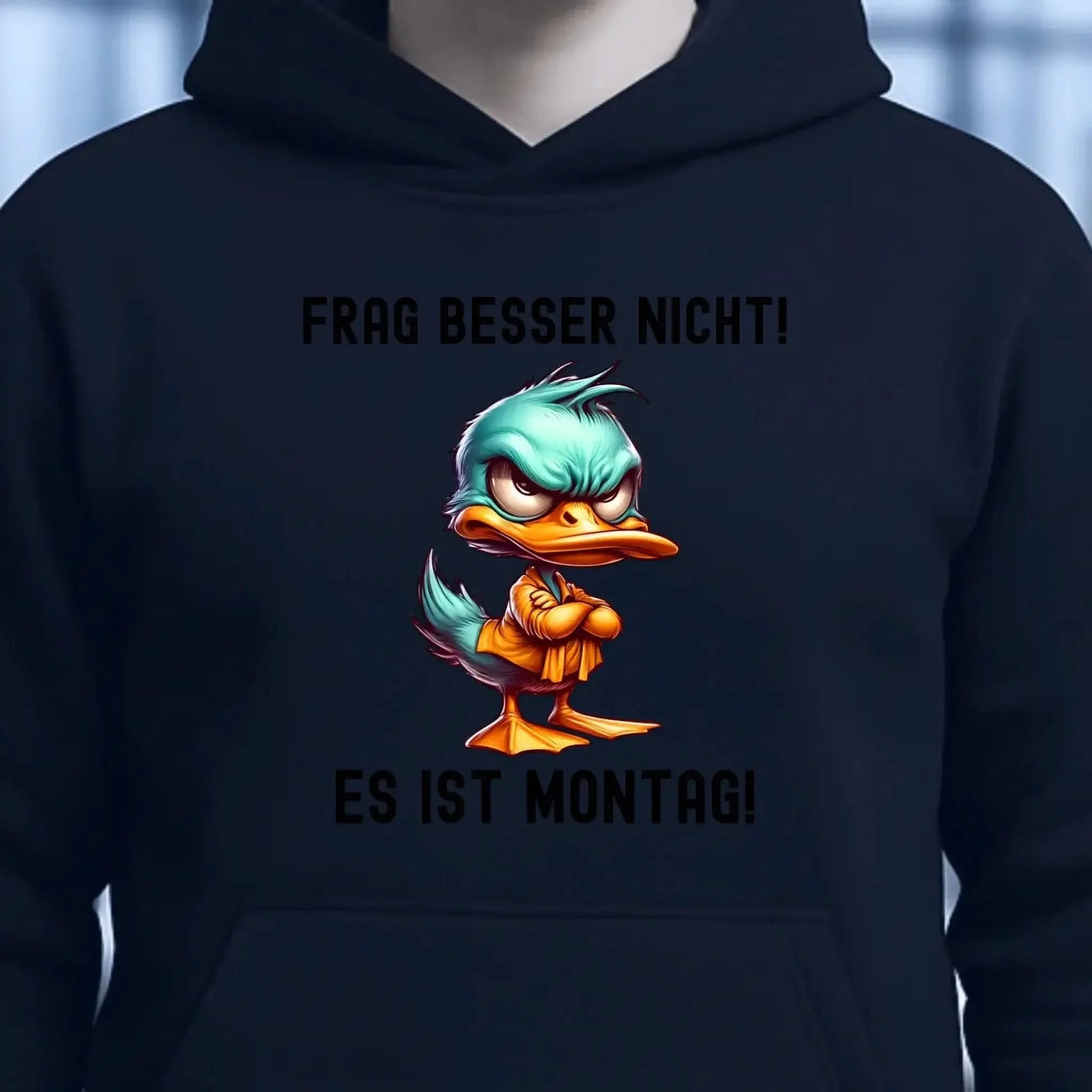 Miese Ente • Passe den Text an • Unisex Premium Hoodie XS-5XL aus Bio-Baumwolle für Damen & Herren • Exklusivdesign • personalisiert