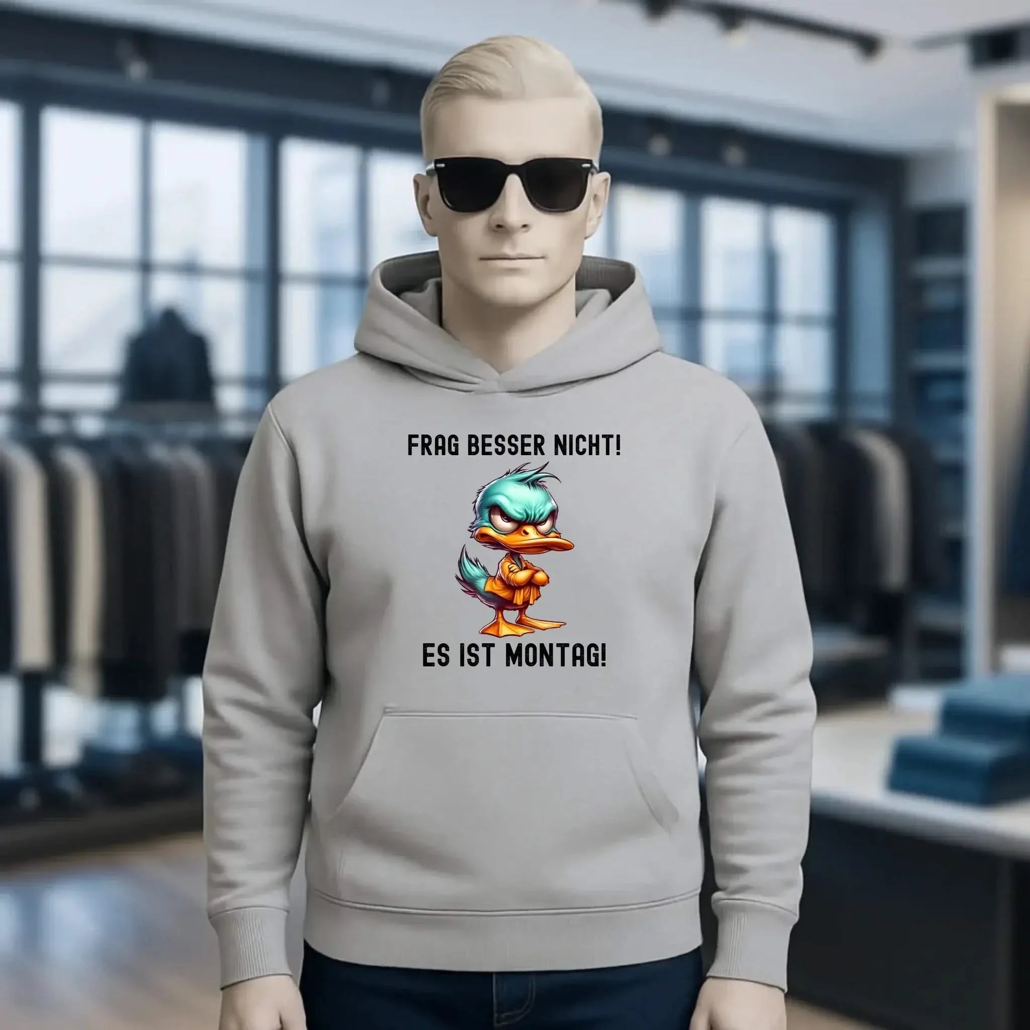 Miese Ente • Passe den Text an • Unisex Premium Hoodie XS-5XL aus Bio-Baumwolle für Damen & Herren • Exklusivdesign • personalisiert