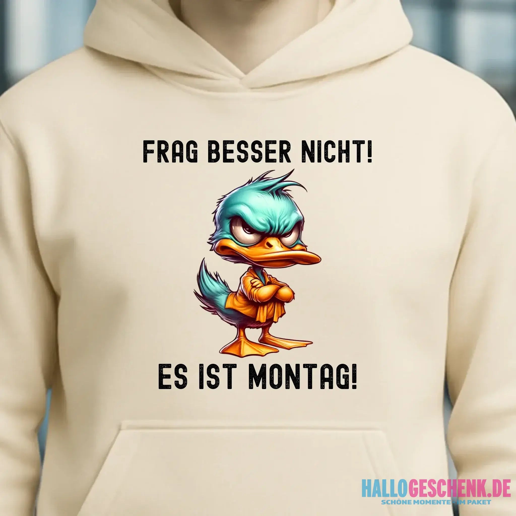 Miese Ente • Passe den Text an • Unisex Premium Hoodie XS-5XL aus Bio-Baumwolle für Damen & Herren • Exklusivdesign • personalisiert