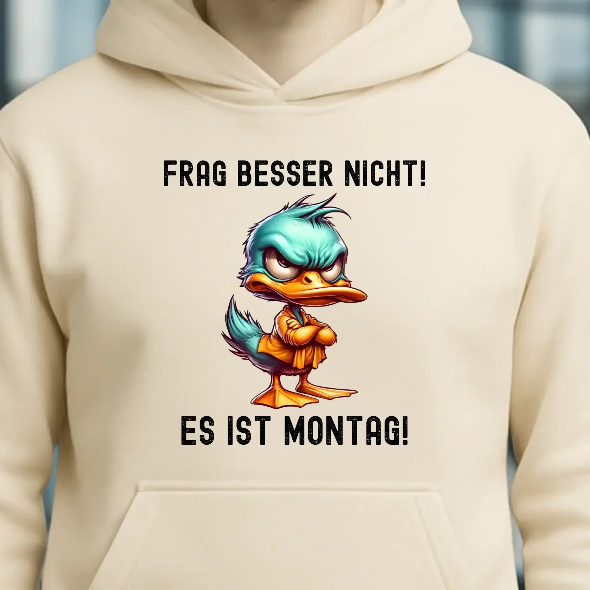 Miese Ente • Passe den Text an • Unisex Premium Hoodie XS-5XL aus Bio-Baumwolle für Damen & Herren • Exklusivdesign • personalisiert