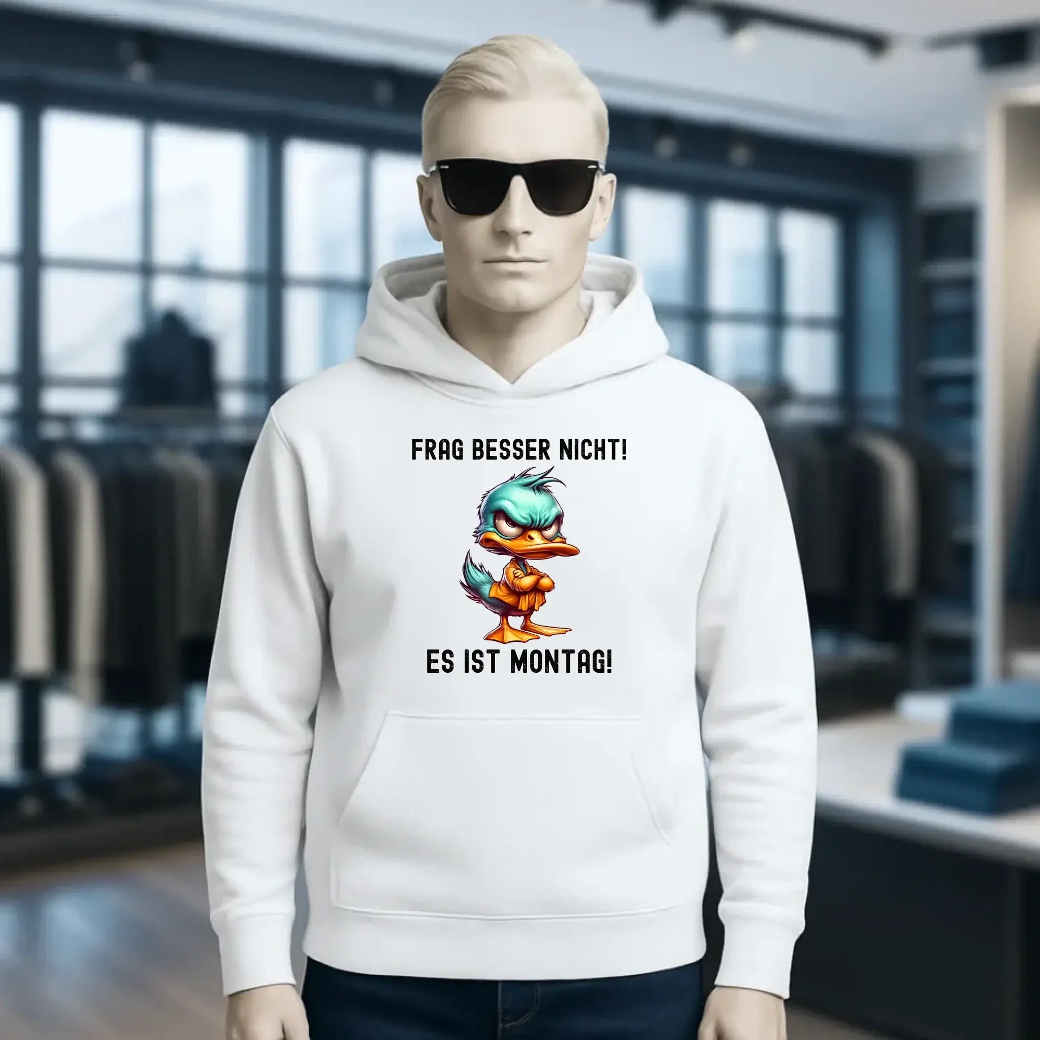 Miese Ente • Passe den Text an • Unisex Premium Hoodie XS-5XL aus Bio-Baumwolle für Damen & Herren • Exklusivdesign • personalisiert
