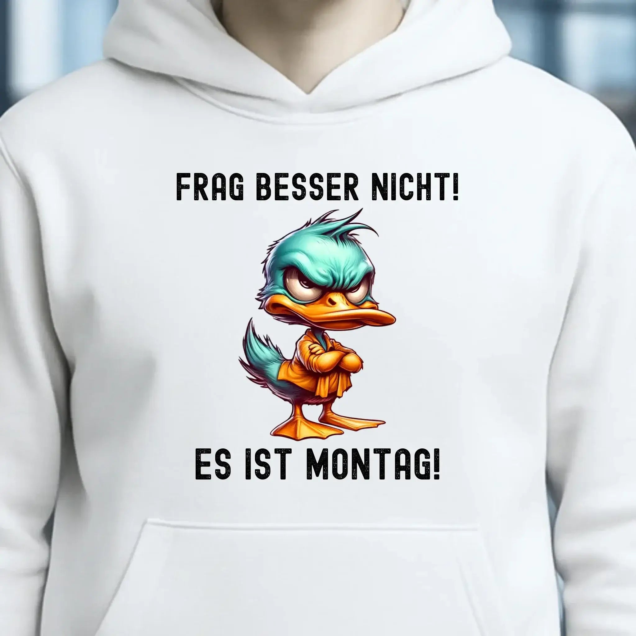 Miese Ente • Passe den Text an • Unisex Premium Hoodie XS-5XL aus Bio-Baumwolle für Damen & Herren • Exklusivdesign • personalisiert