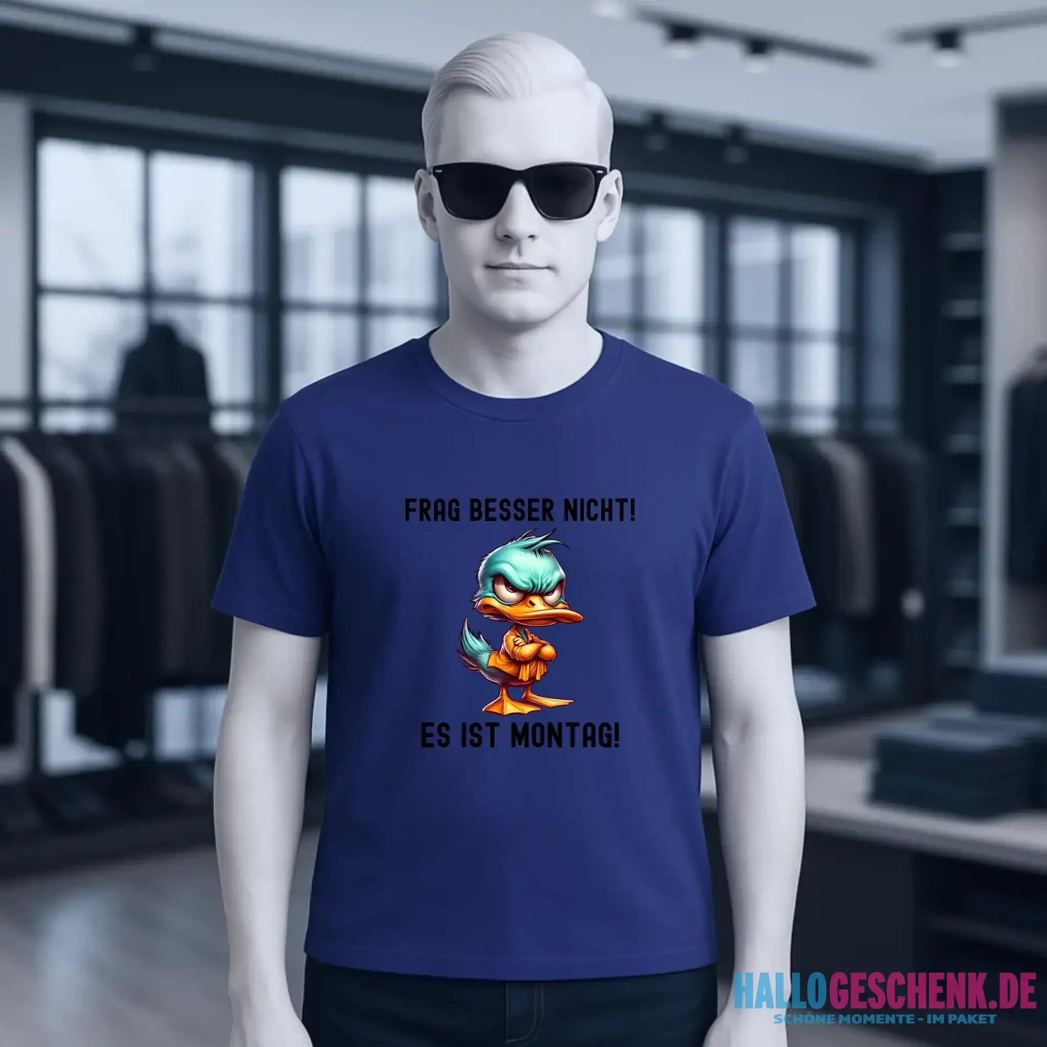 Miese Ente • Passe den Text an • Unisex Premium T-Shirt XS-5XL aus Bio-Baumwolle für Damen & Herren • Exklusivdesign • personalisiert