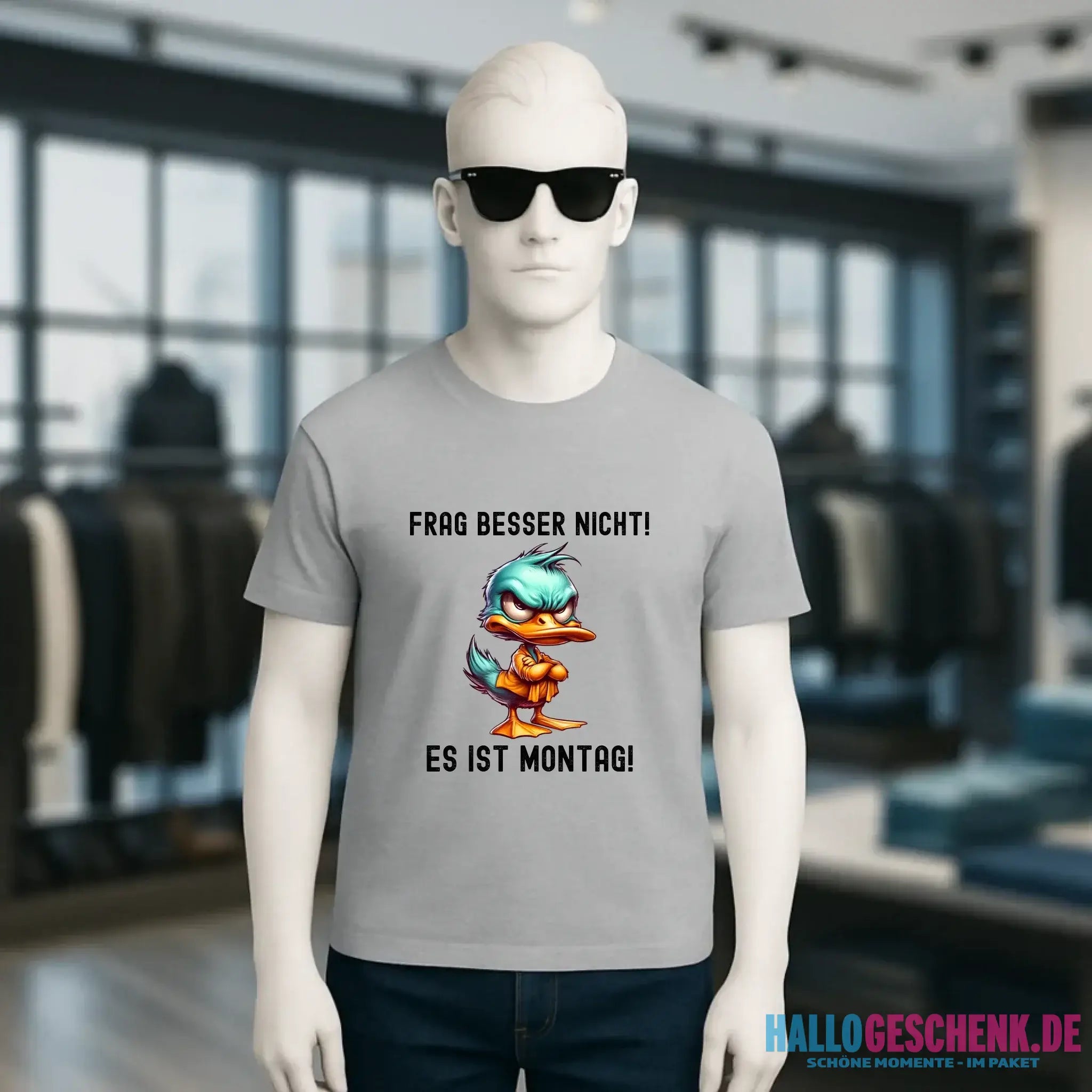 Miese Ente • Passe den Text an • Unisex Premium T-Shirt XS-5XL aus Bio-Baumwolle für Damen & Herren • Exklusivdesign • personalisiert