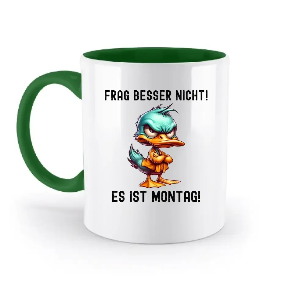 Miese Ente • Passe den Text an • zweifarbige Tasse • Exklusivdesign • personalisiert