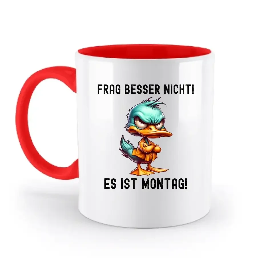 Miese Ente • Passe den Text an • zweifarbige Tasse • Exklusivdesign • personalisiert