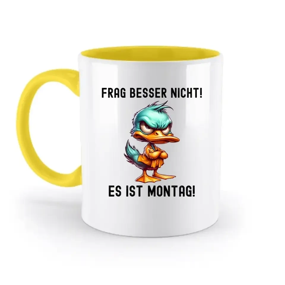 Miese Ente • Passe den Text an • zweifarbige Tasse • Exklusivdesign • personalisiert