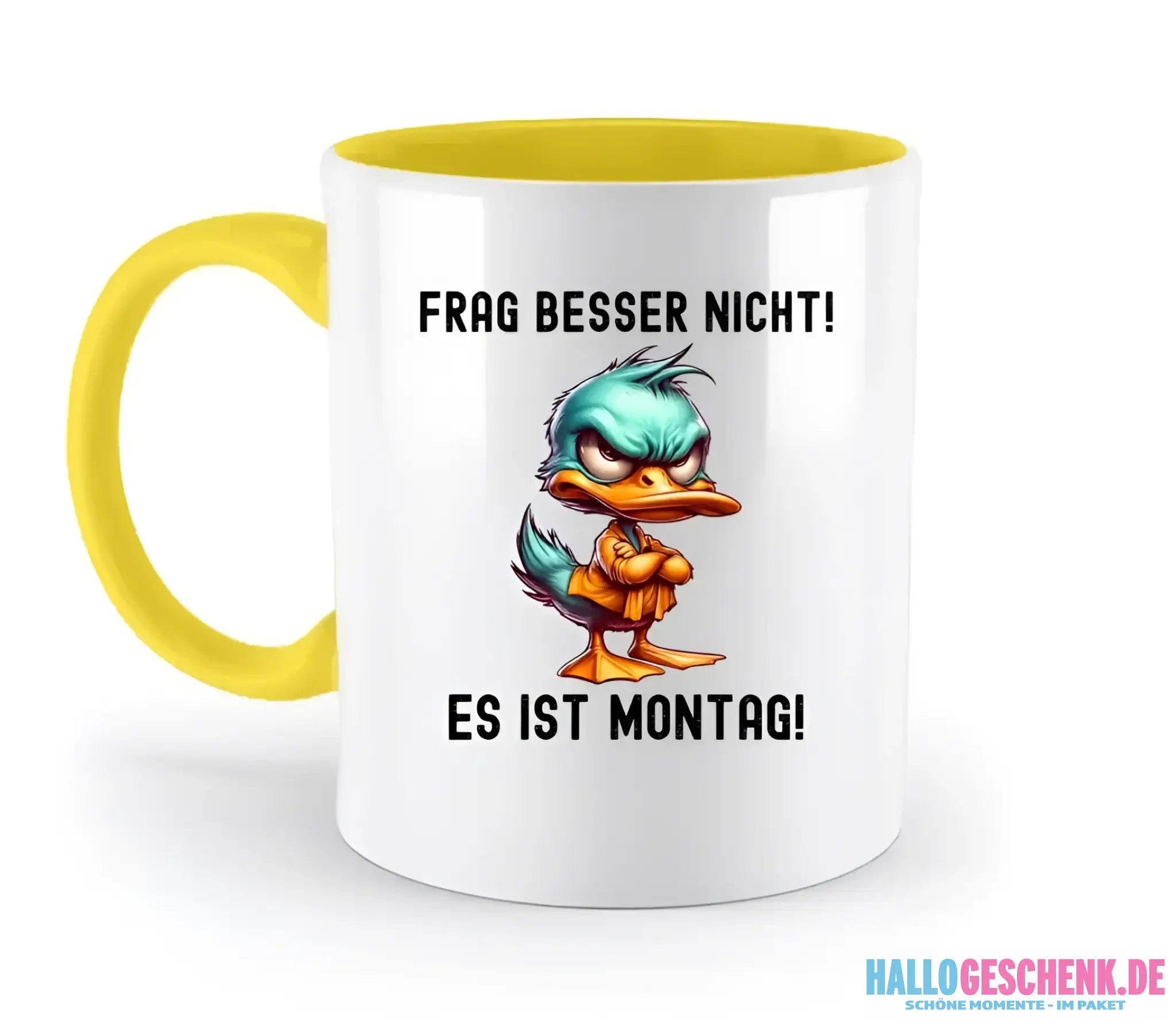 Miese Ente • Passe den Text an • zweifarbige Tasse • Exklusivdesign • personalisiert