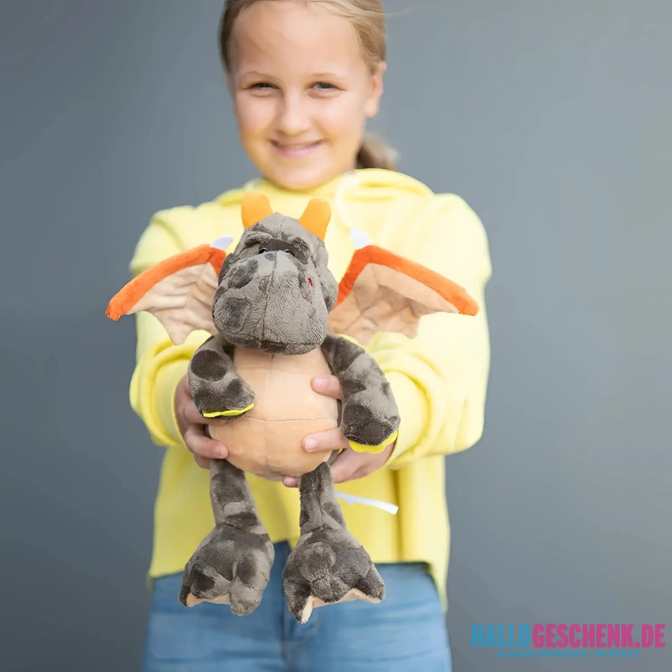 MiniFeet® Drache Edda Kuschelfreundin • Stofftier • Plüschtier - Plüschtier