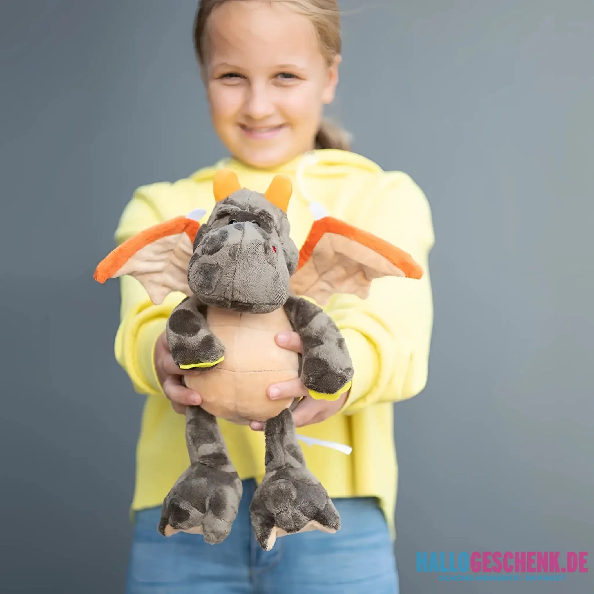MiniFeet® Drache Edda Kuschelfreundin • Stofftier • Plüschtier - Plüschtier