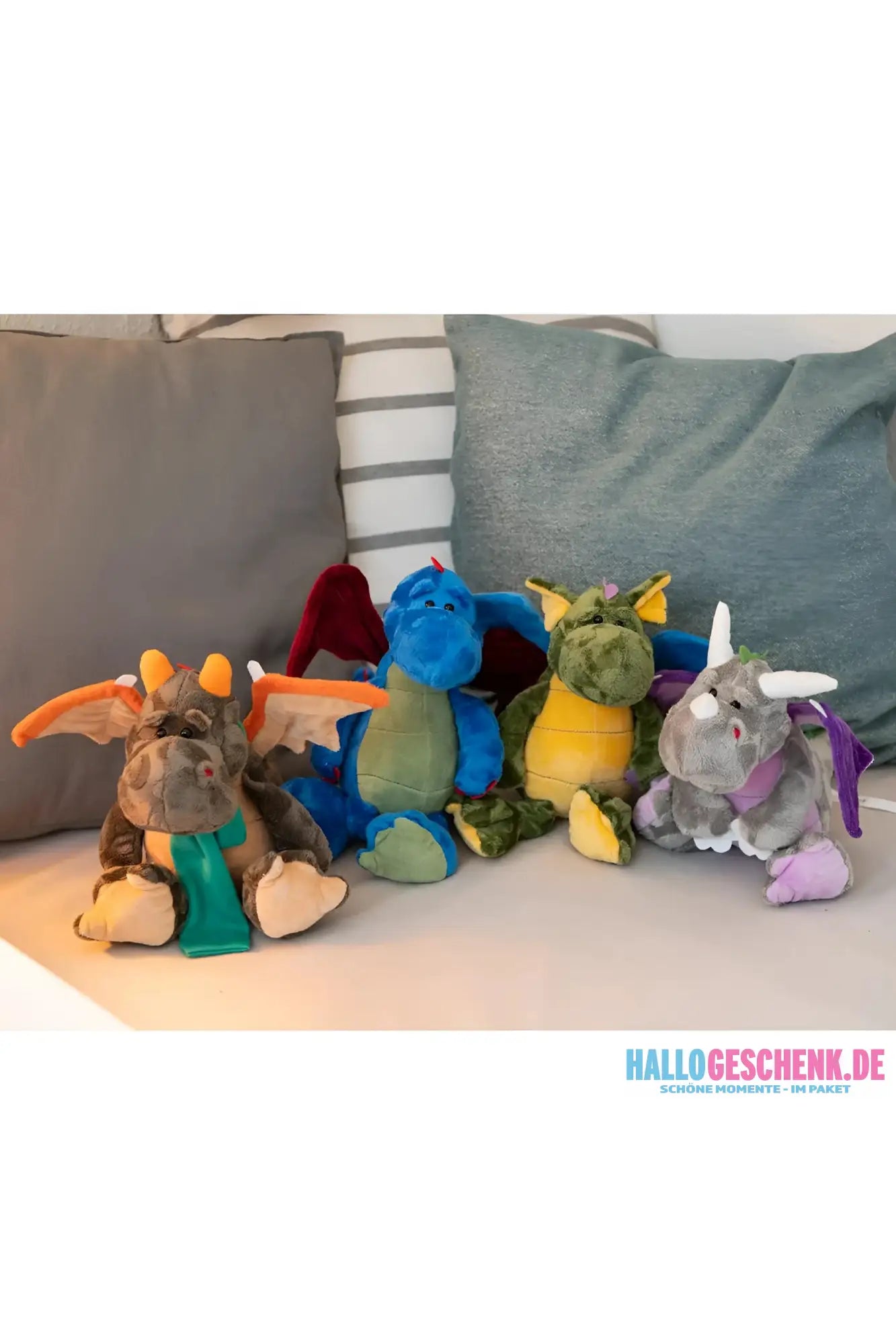 MiniFeet® Drache Magnus Kuschelfreund • Stofftier • Plüschtier - Plüschtier