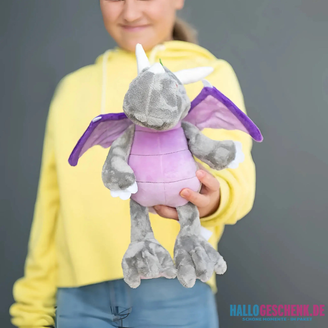 MiniFeet® Drache Smilla Kuschelfreundin • Stofftier • Plüschtier - Plüschtier