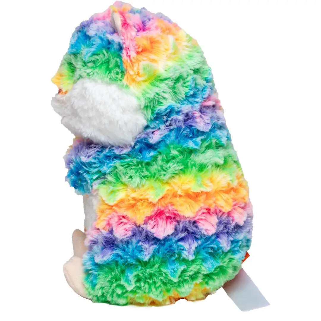 MiniFeet® Hamster Holly – Regenbogenfarbener Kuschelfreund • Plüschtier • Stofftier - Plüschtier