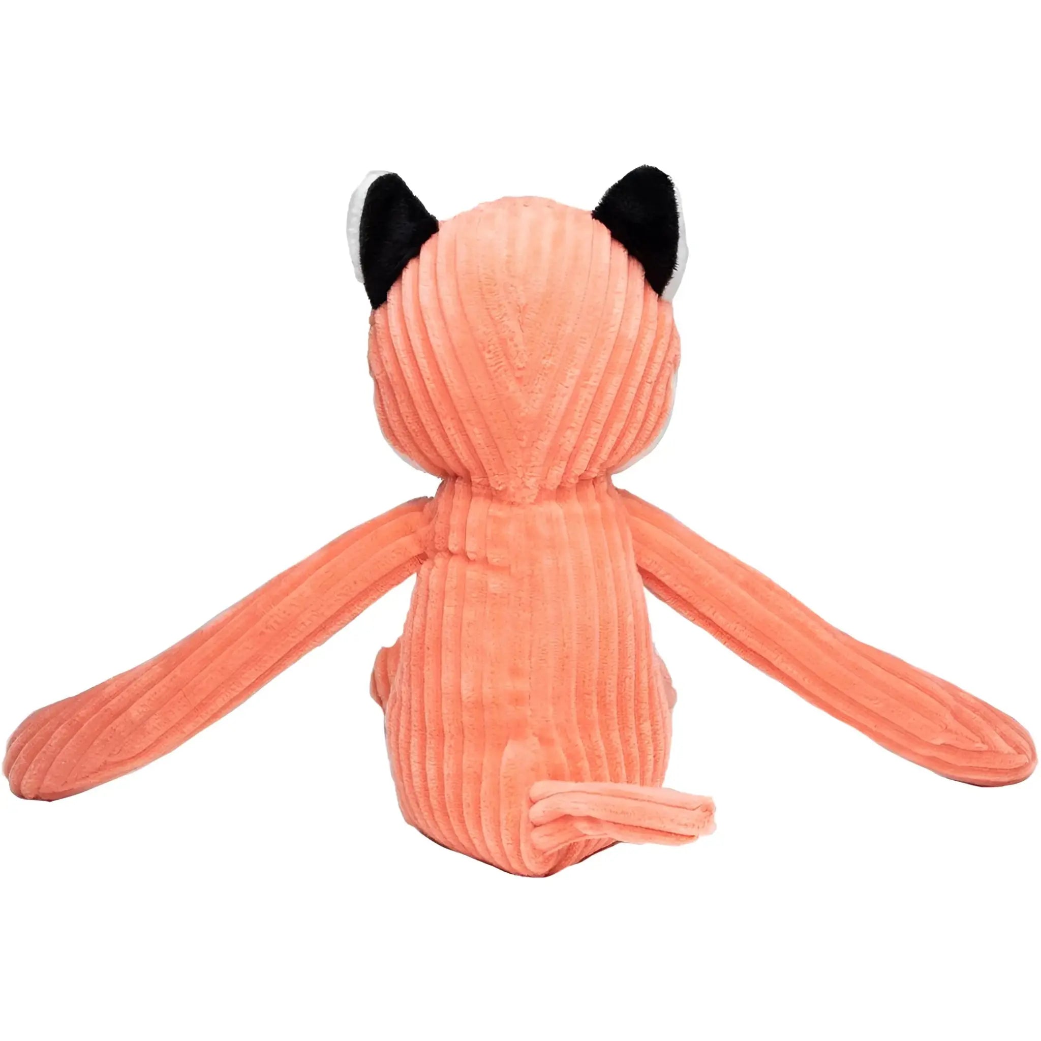 MiniFeet lanky legends stofftier fuchs lemmi in korall kord wildleder mit schwarzen ohren