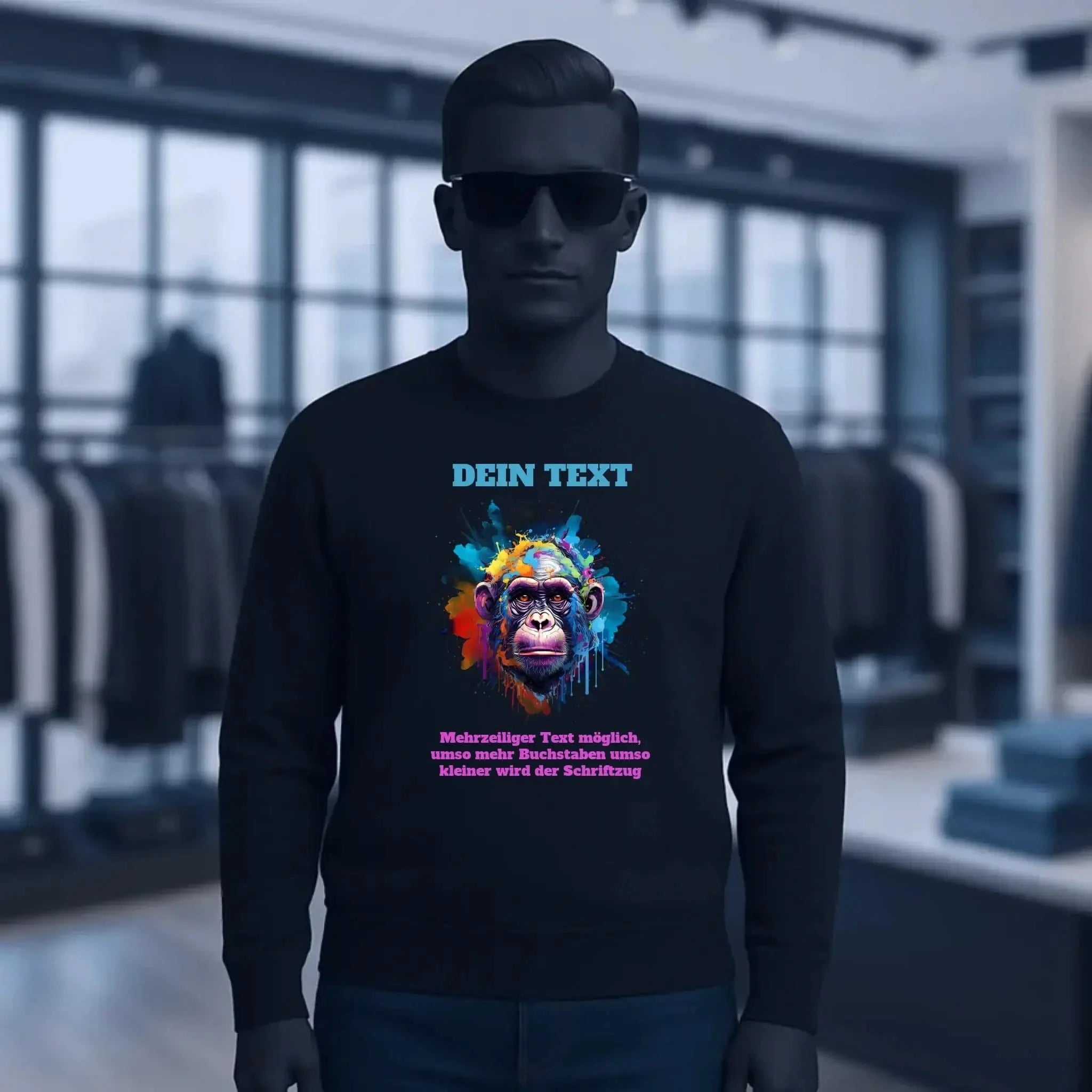 MIX-IT-DESIGNER Motivauswahl • Unisex Sweatshirt Bio-Baumwolle in 4 Farben XS-3XL • personalisiert