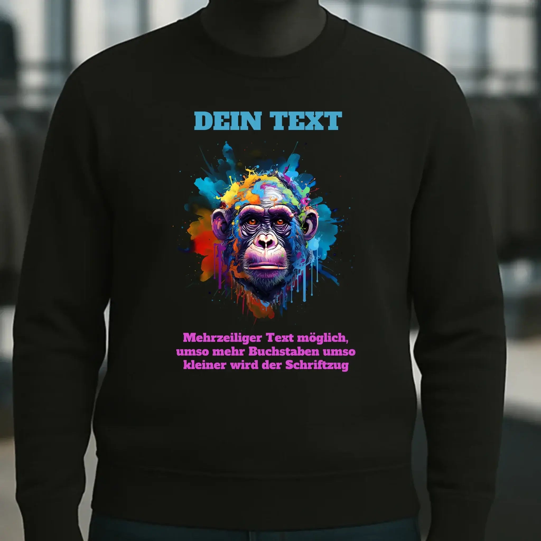 MIX-IT-DESIGNER Motivauswahl • Unisex Sweatshirt Bio-Baumwolle in 4 Farben XS-3XL • personalisiert
