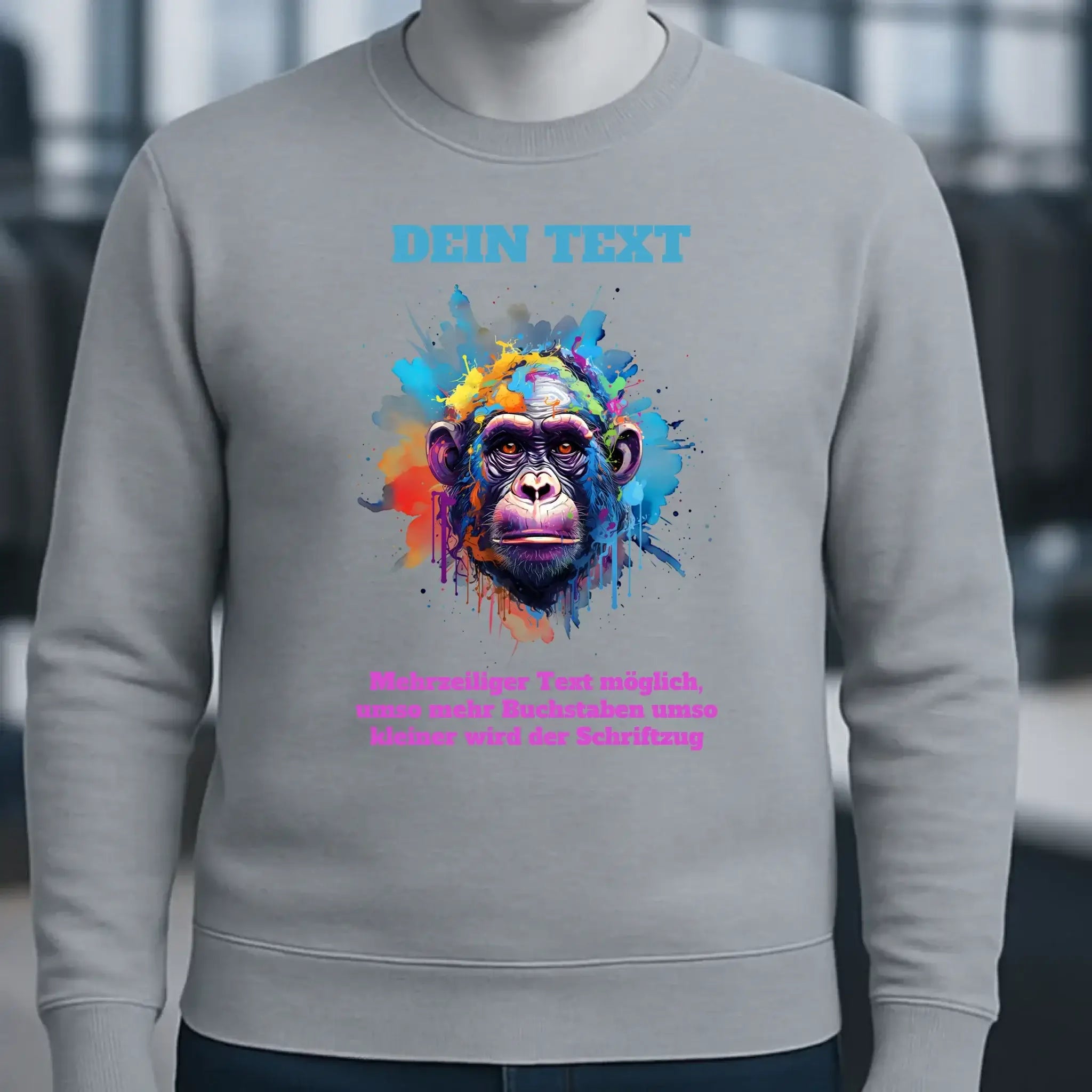 MIX-IT-DESIGNER Motivauswahl • Unisex Sweatshirt Bio-Baumwolle in 4 Farben XS-3XL • personalisiert