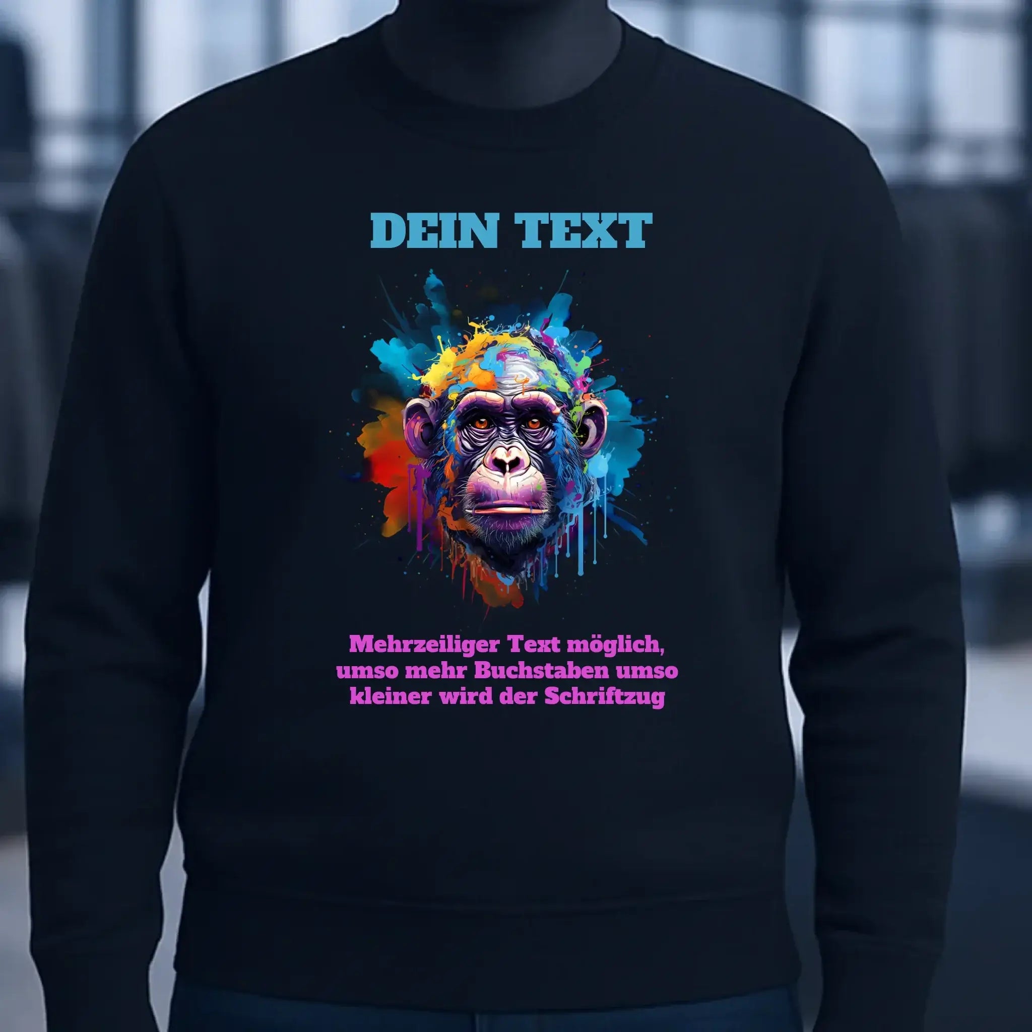 MIX-IT-DESIGNER Motivauswahl • Unisex Sweatshirt Bio-Baumwolle in 4 Farben XS-3XL • personalisiert