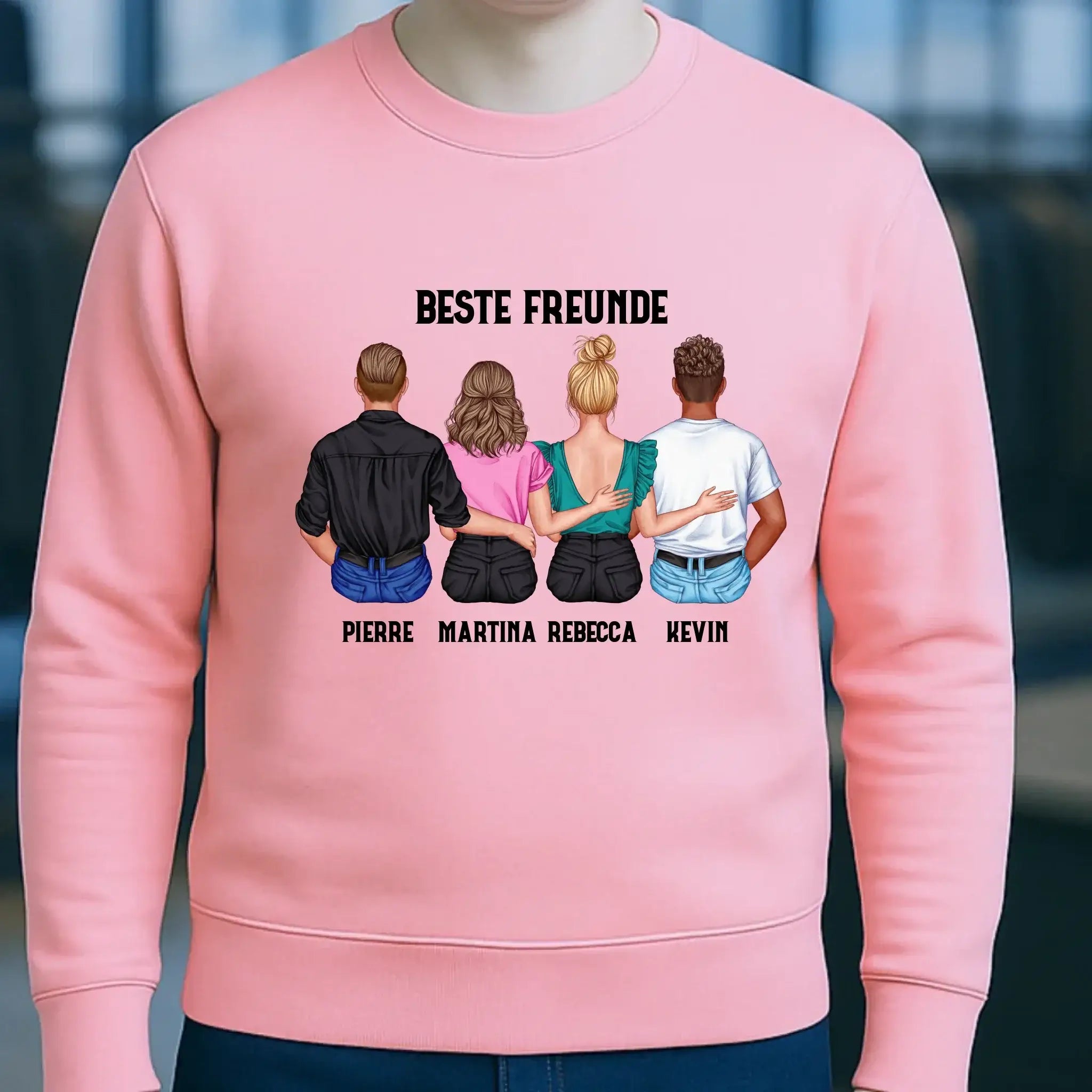 MIX Paare / Freunde • diverse Kombinationen mit Wunschtext • personalisierbar • Unisex Sweatshirt für Damen und Herren • Bio