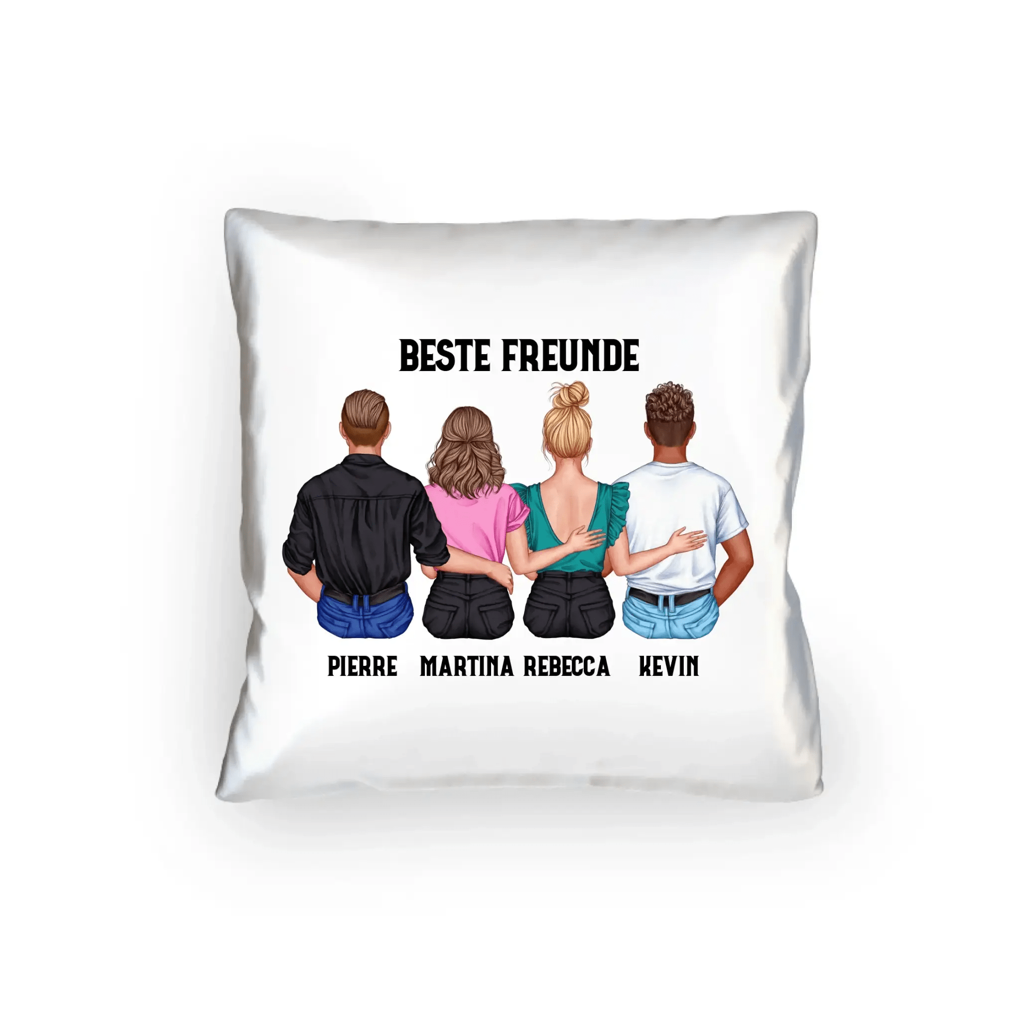 MIX Paare / Freunde • diverse Kombinationen mit Wunschtext • personalisierbar • Kissen 40x40 cm