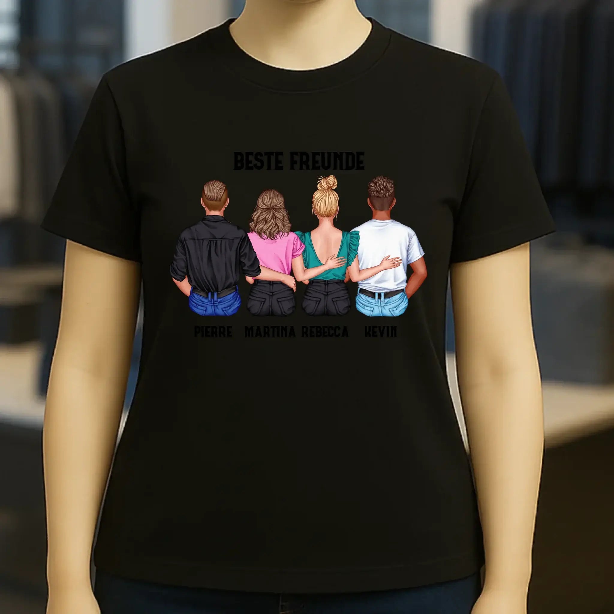 MIX Paare / Freunde • diverse Kombinationen mit Wunschtext • personalisierbar • Damen T-Shirt • Bio