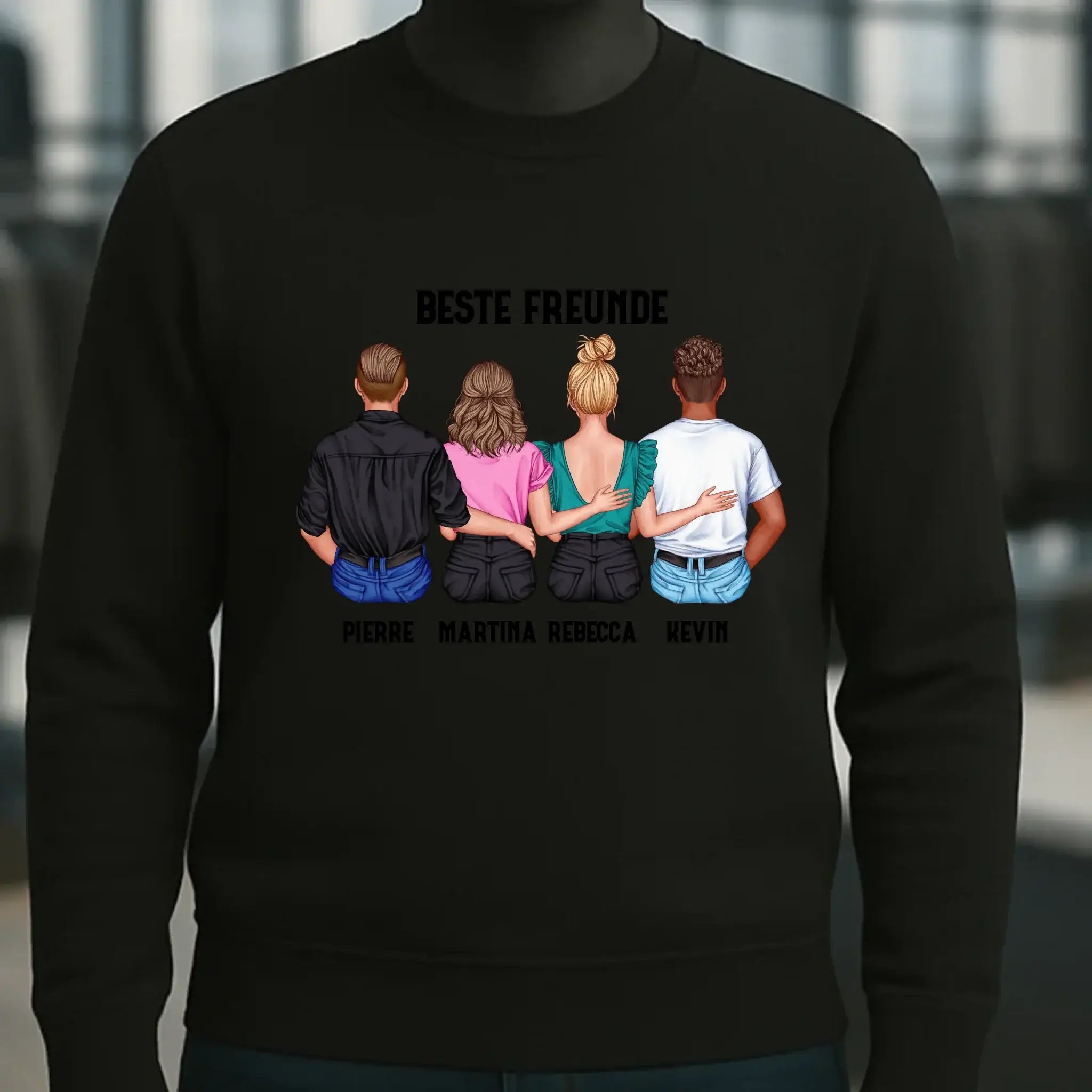 MIX Paare / Freunde • diverse Kombinationen mit Wunschtext • personalisierbar • Unisex Sweatshirt für Damen und Herren • Bio
