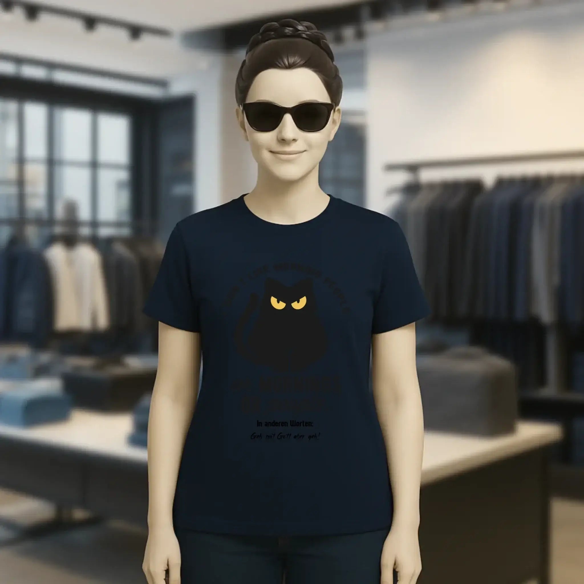 MORNING PEOPLE CAT • Katze • Ladies Premium T-Shirt XS-2XL aus Bio-Baumwolle für Damen • Exklusivdesign • personalisiert