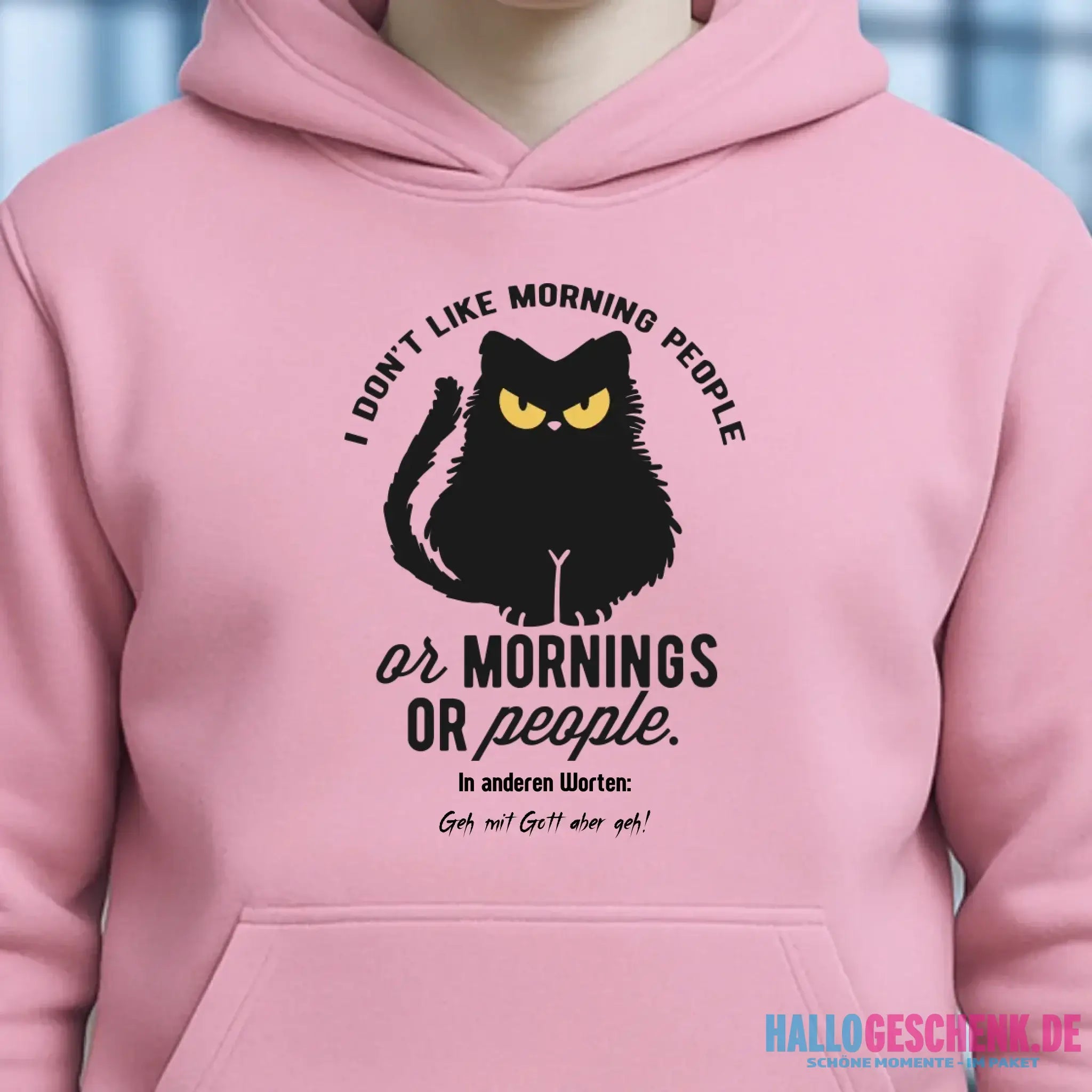 MORNING PEOPLE CAT • Katze • Unisex Premium Hoodie XS-5XL aus Bio-Baumwolle für Damen & Herren • Exklusivdesign • personalisiert